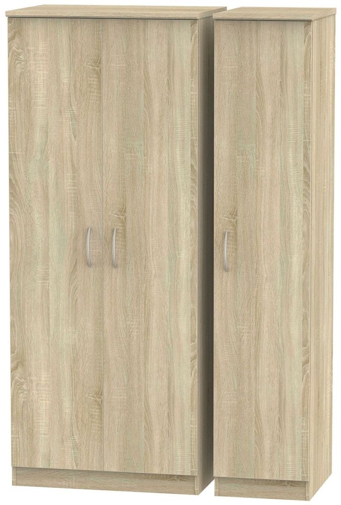 Avon Wardrobe - 3 Door - Triple - Oak