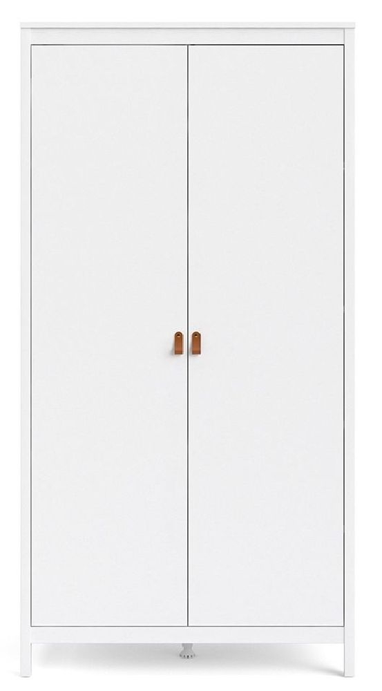Barcelona Wardrobe - 2 Door - White