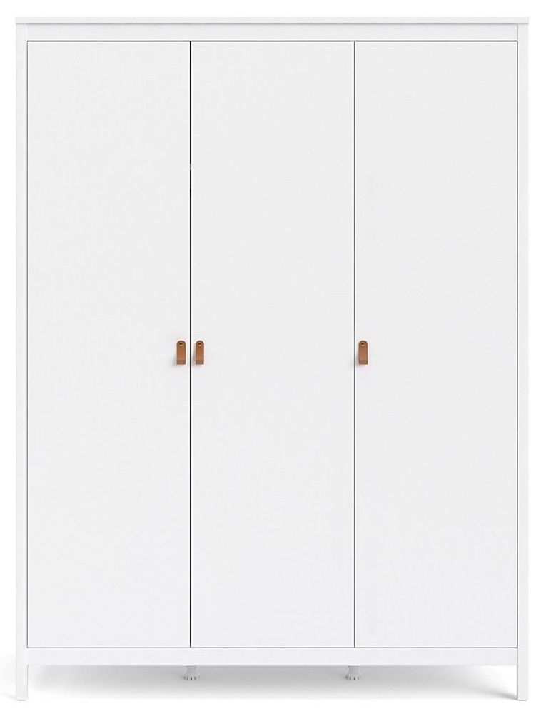 Barcelona Wardrobe - 3 Door - White