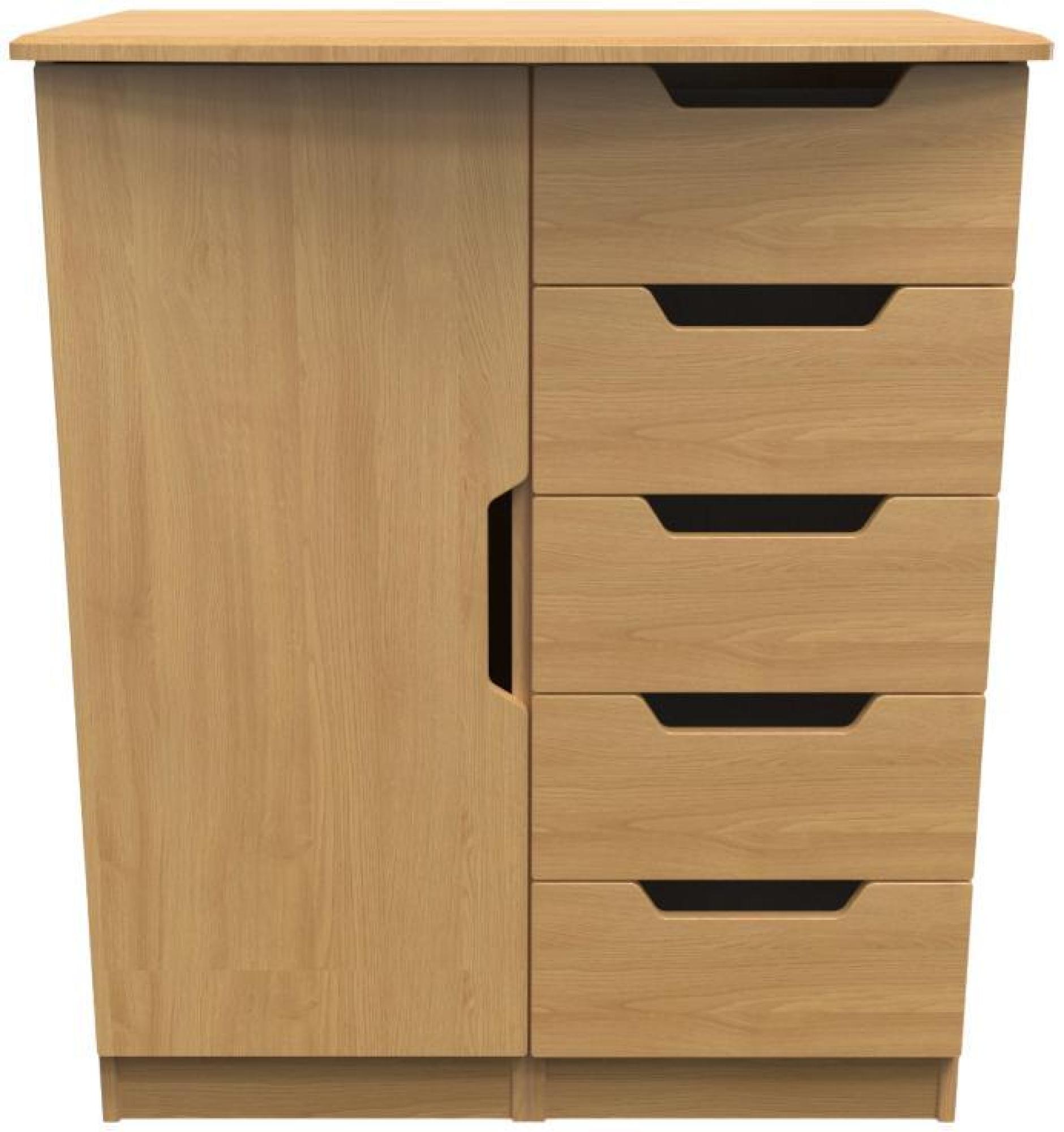 Bella Wardrobe - 1 Door - Midi - Oak