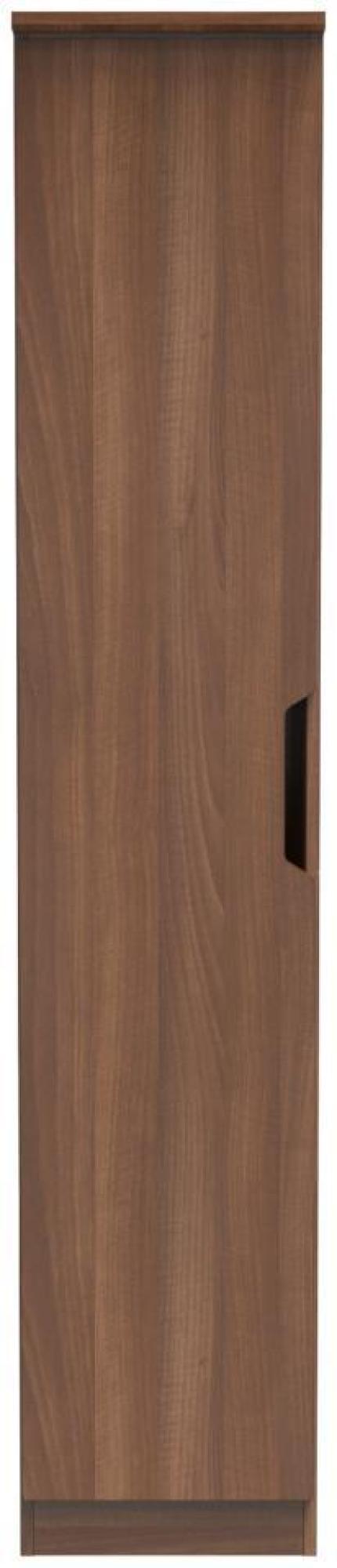 Bella Wardrobe - 1 Door - Single - Walnut