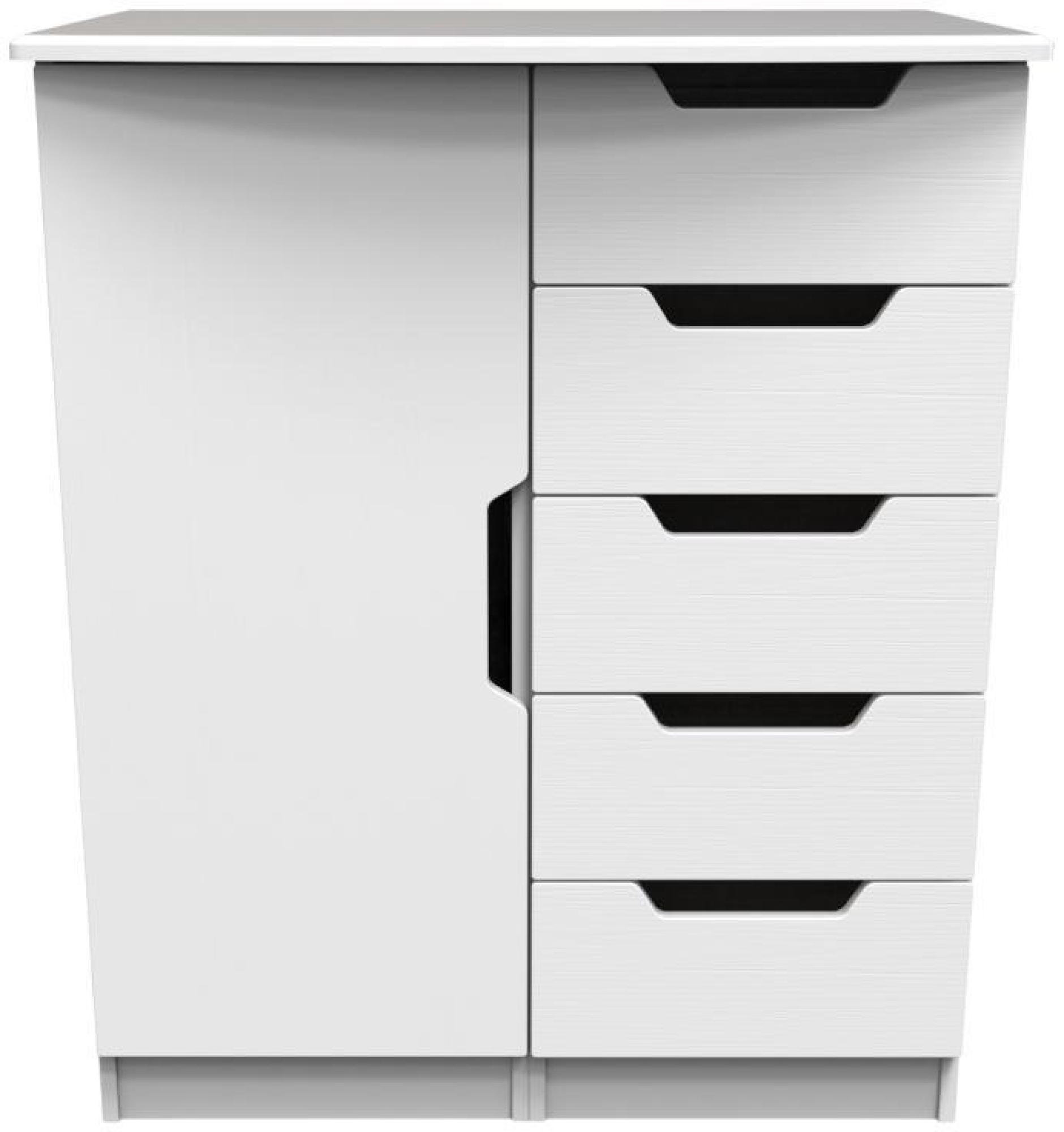 Bella Wardrobe - 1 Door - Midi - White