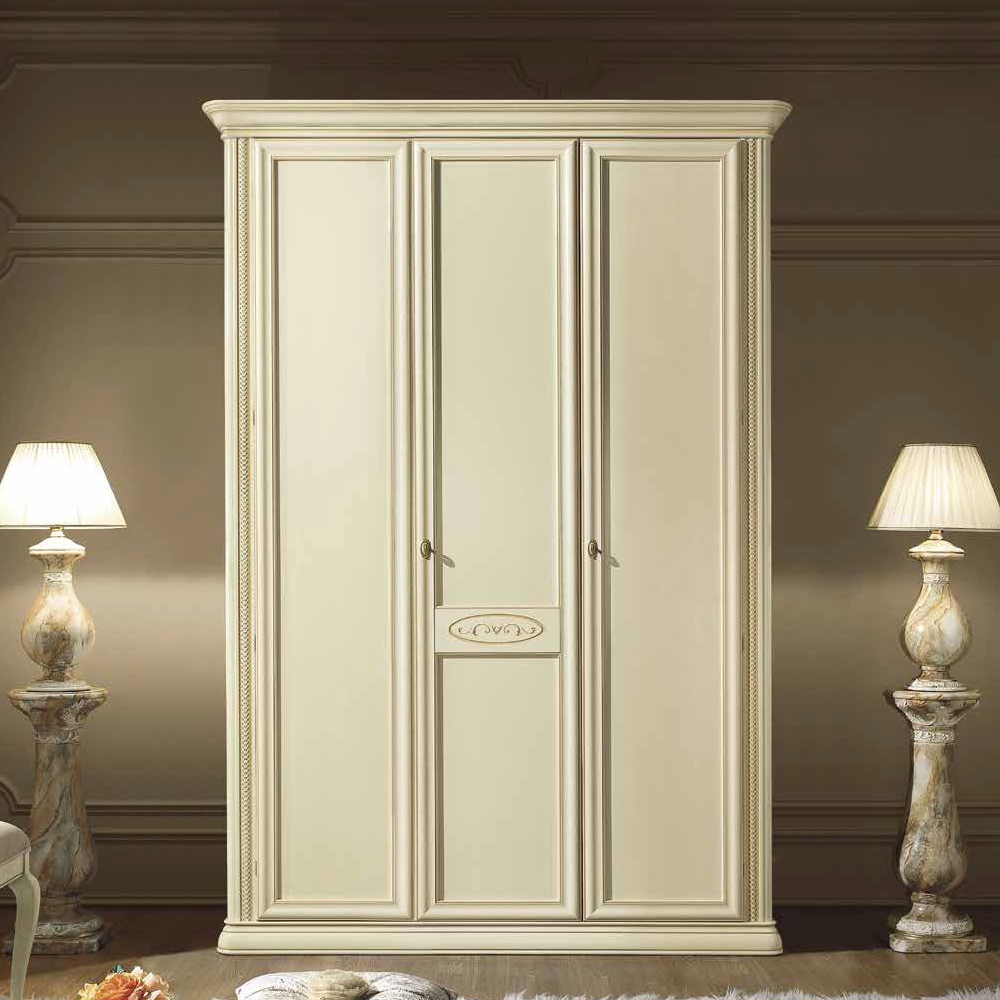Siena Wardrobe - 3 Door - Triple - Ivory