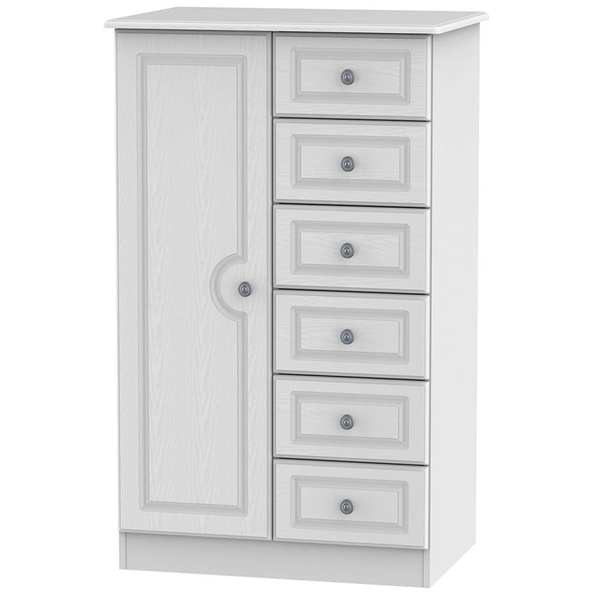 Clearance - Pembroke Midi Wardrobe - 1 Door - White - FSS16406