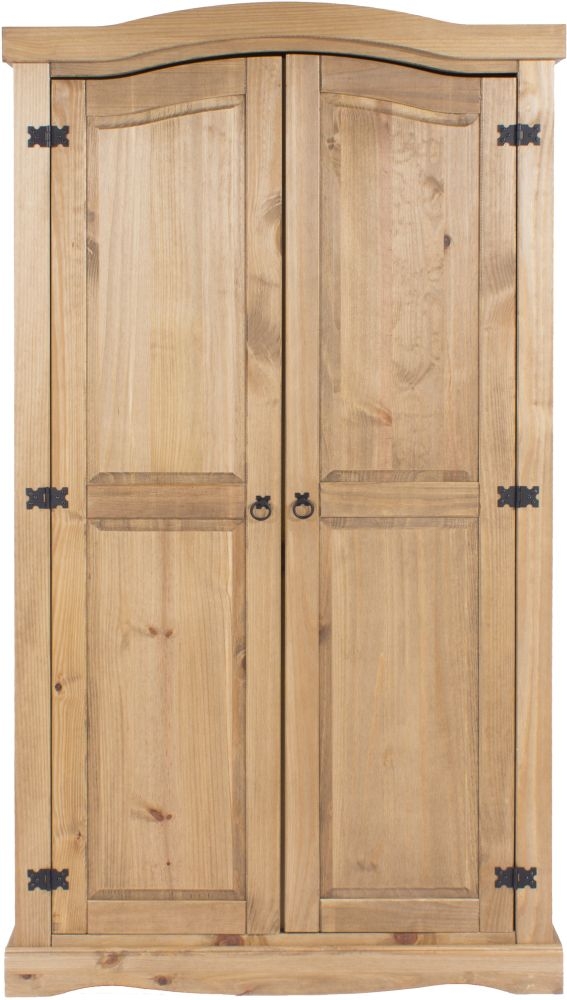 Corona Wardrobe - 2 Door - Pine Mexican