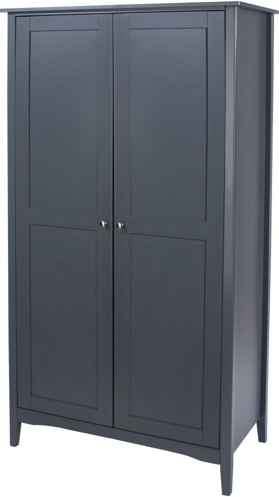 Como Wardrobe - 2 Door - Blue Painted
