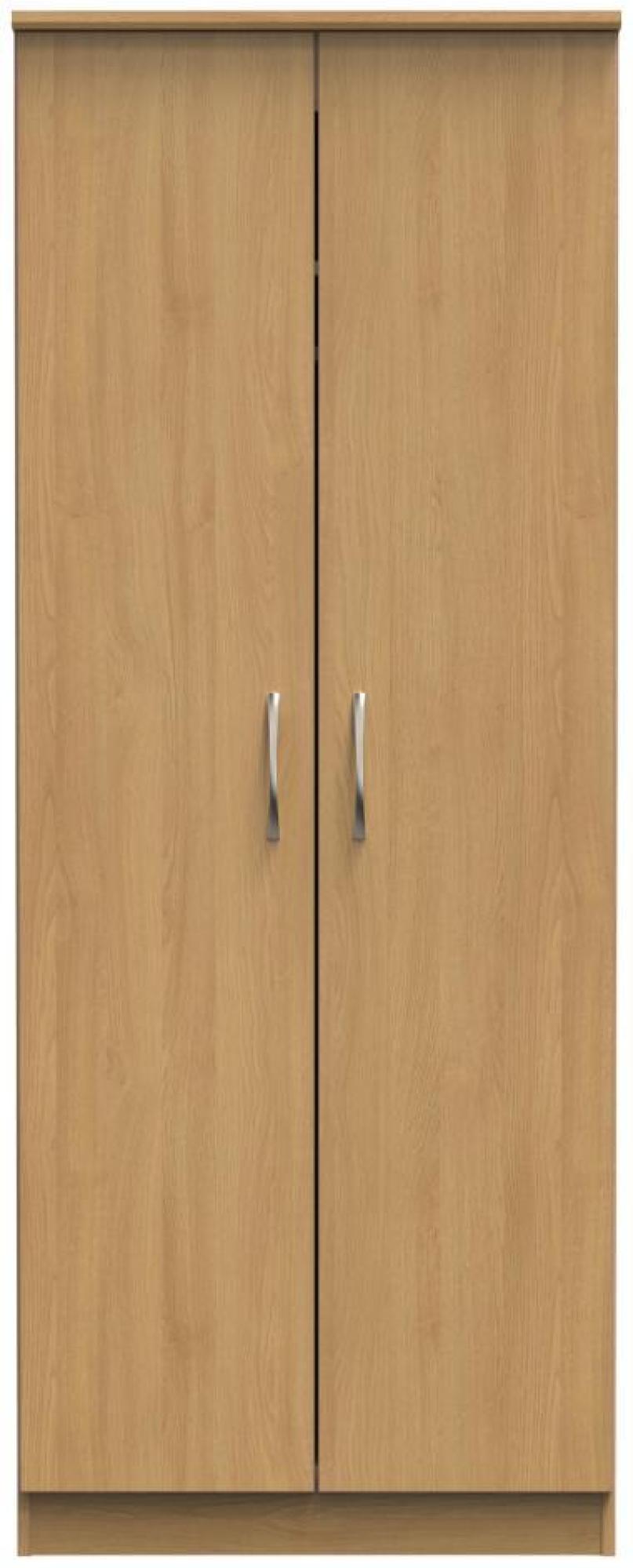 Eve Wardrobe - 2 Door - Plain - Tall - Oak