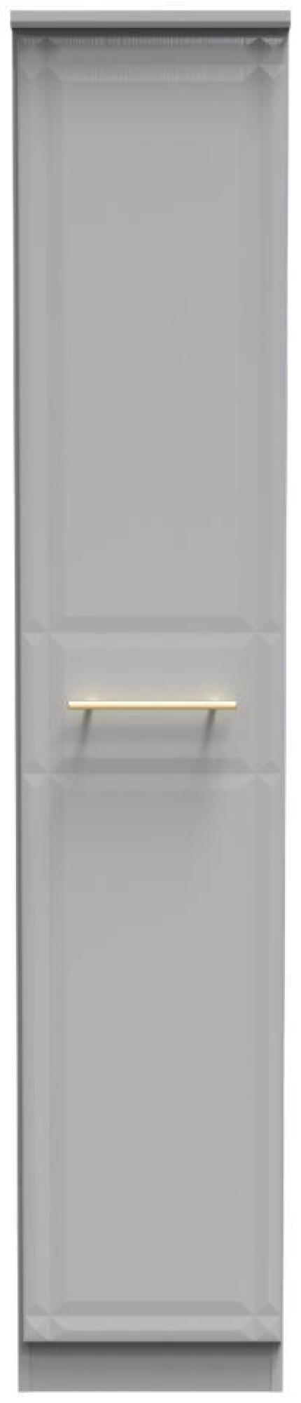 Faye Wardrobe - 1 Door - Single - Grey Ash