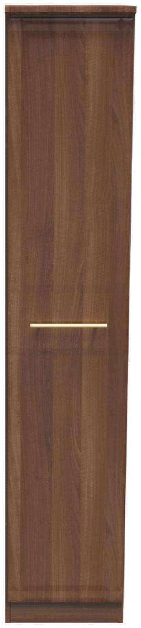 Faye Wardrobe - 1 Door - Single - Walnut
