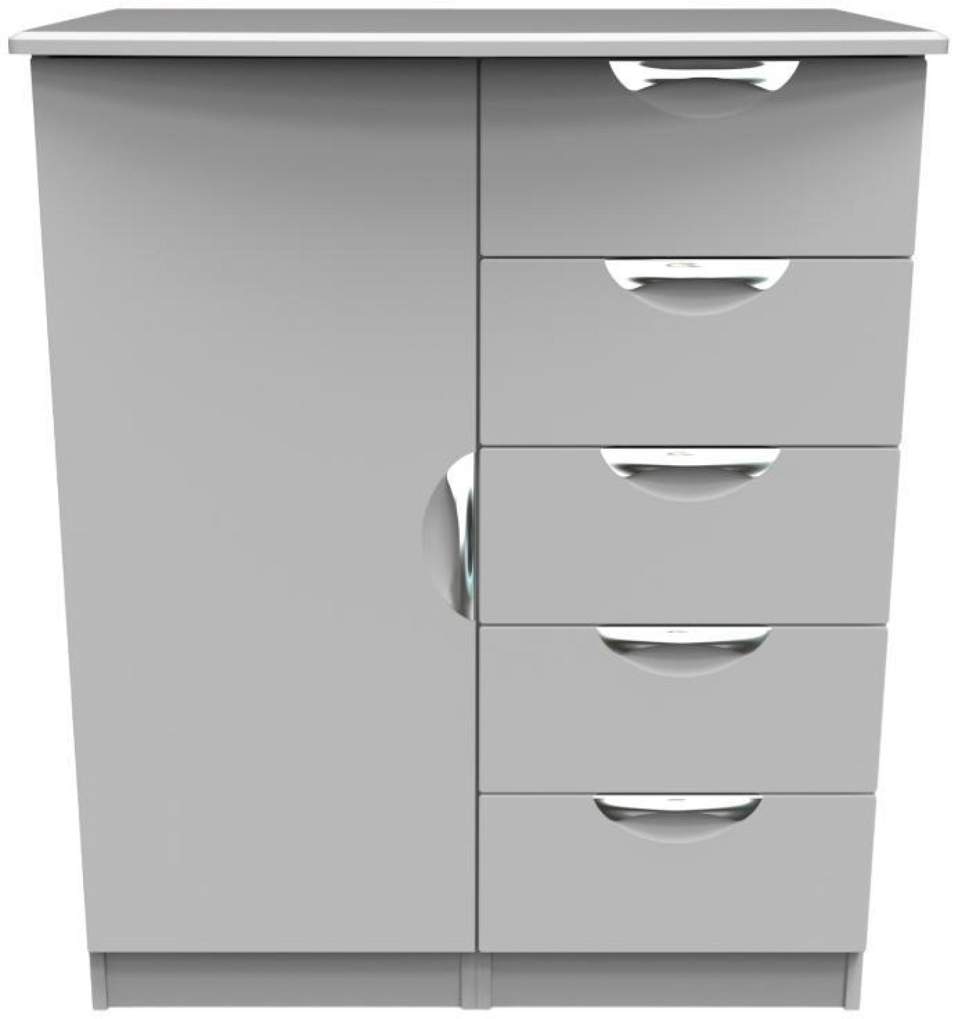 Flora Wardrobe - 1 Door - Midi - Grey