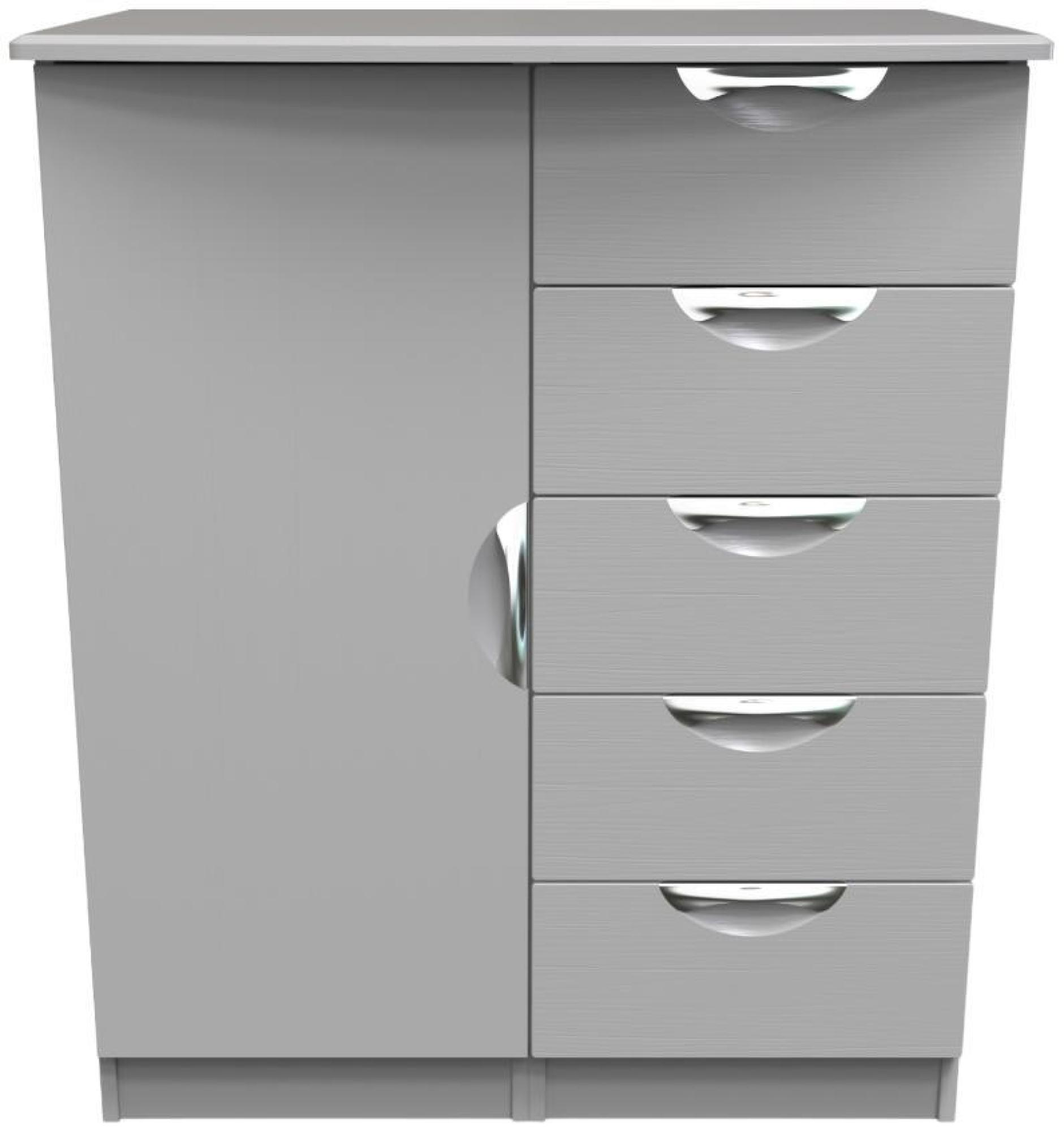 Flora Wardrobe - 1 Door - Midi - Grey Ash