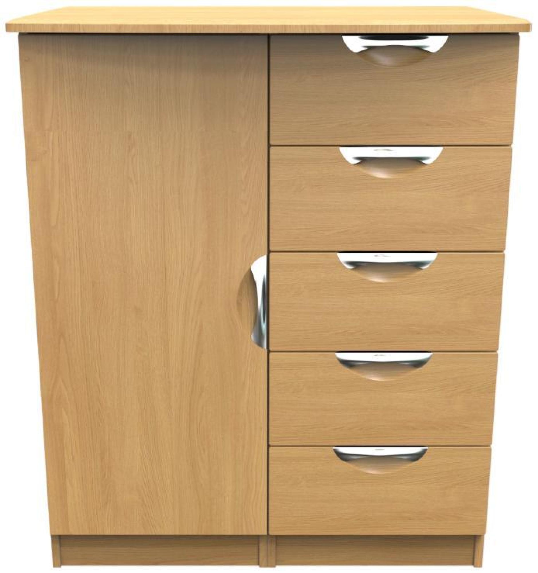 Flora Wardrobe - 1 Door - Midi - Oak