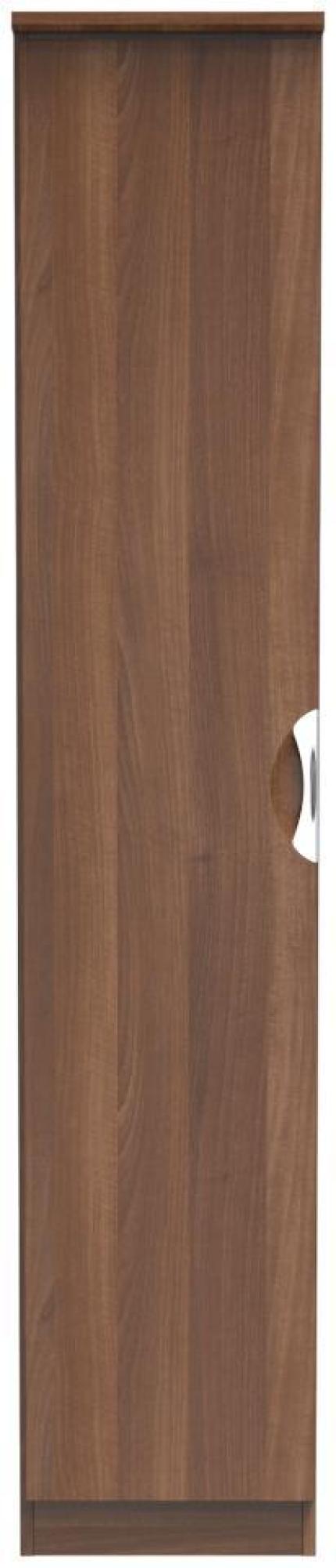 Flora Wardrobe - 1 Door - Single - Walnut