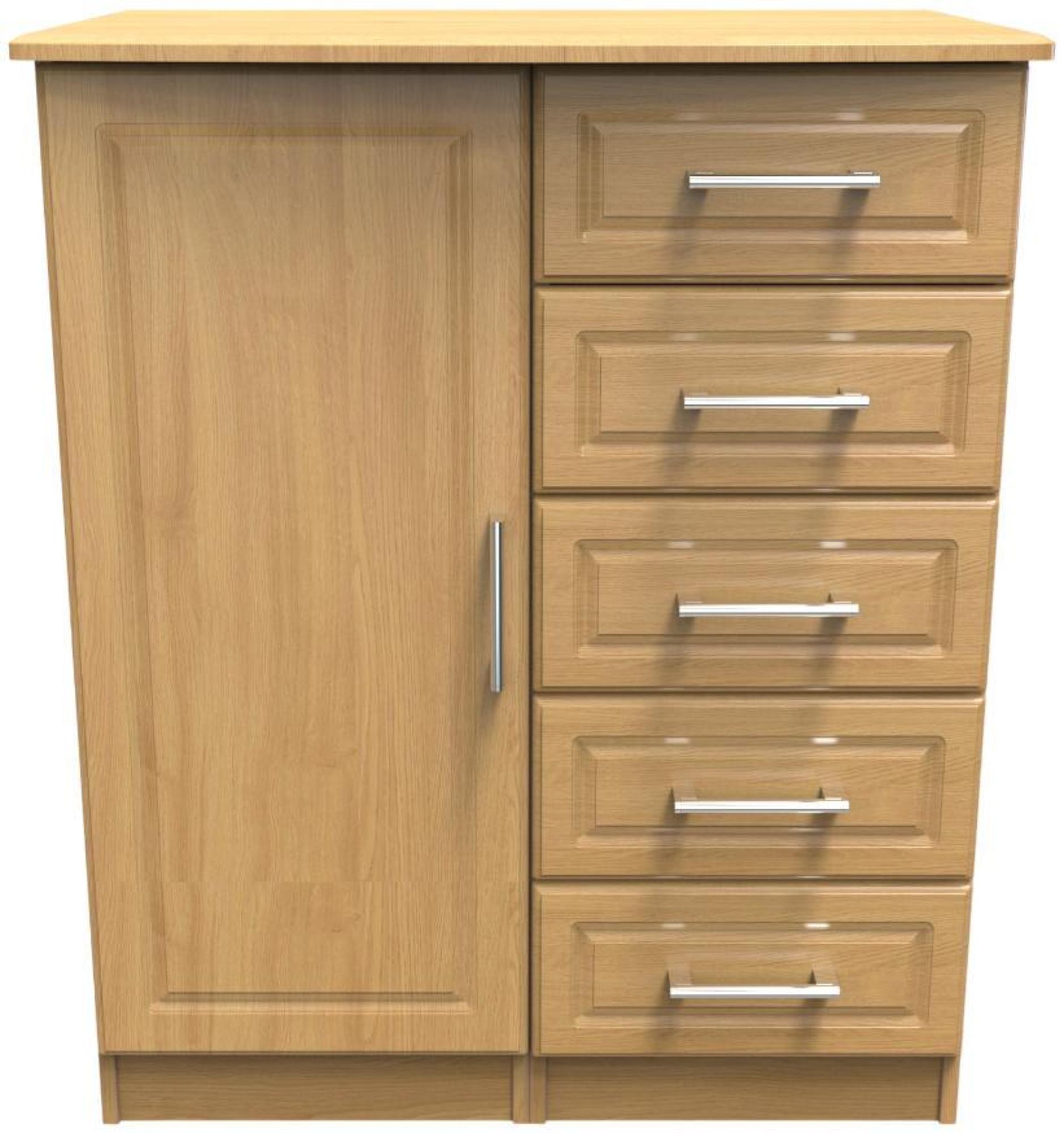 Gina Wardrobe - 1 Door - Midi - Oak