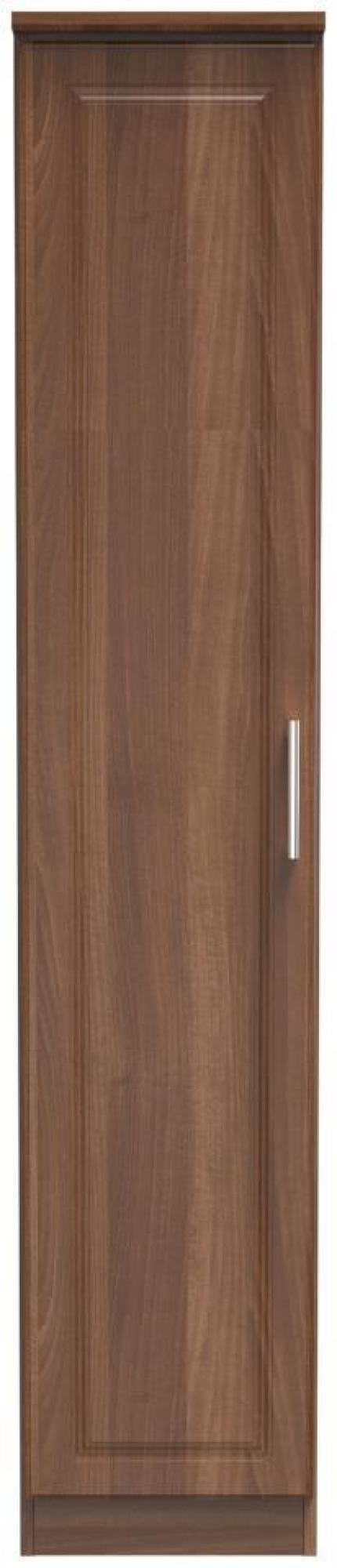 Gina Wardrobe - 1 Door - Single - Walnut