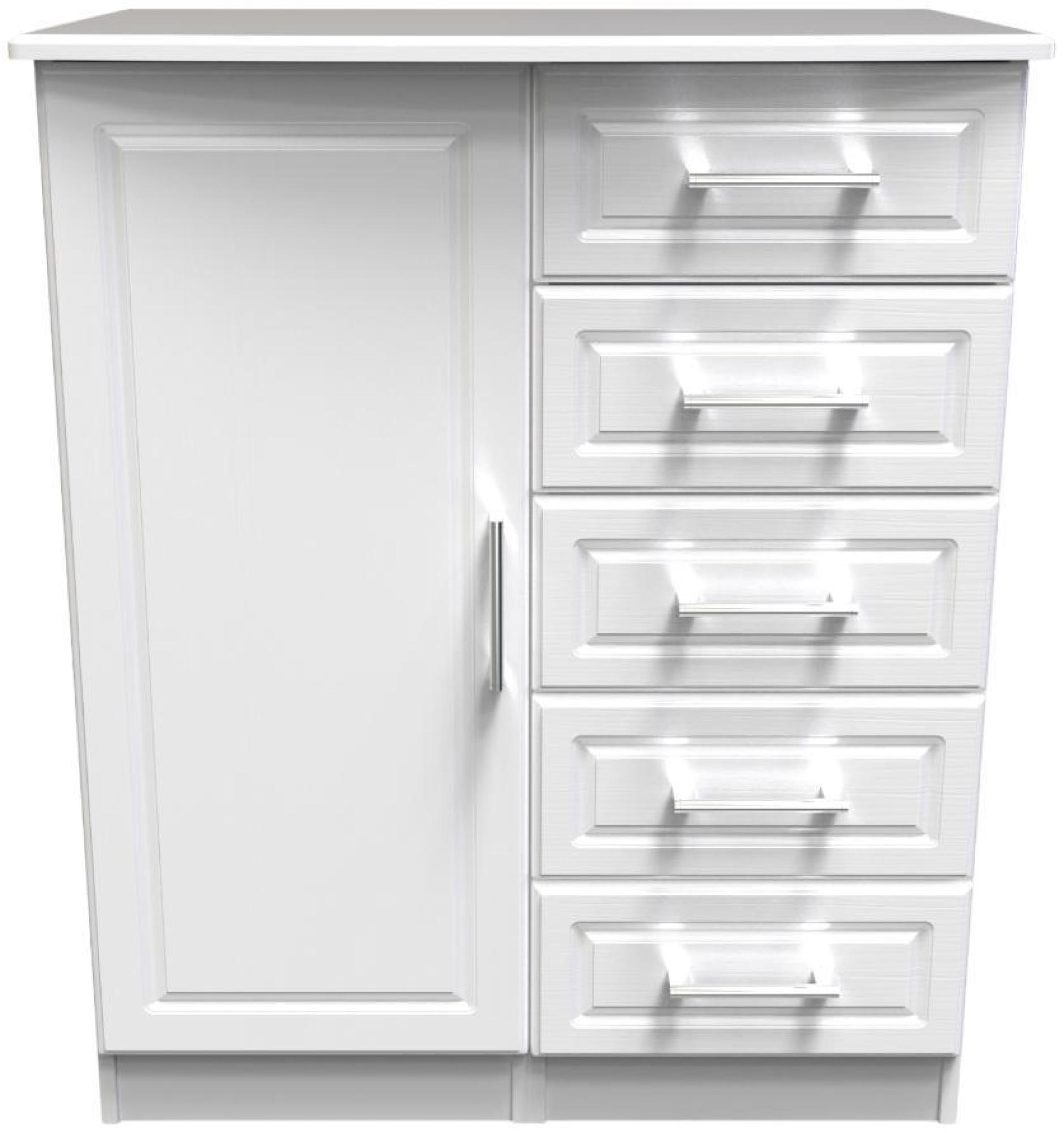 Gina Wardrobe - 1 Door - Midi - White