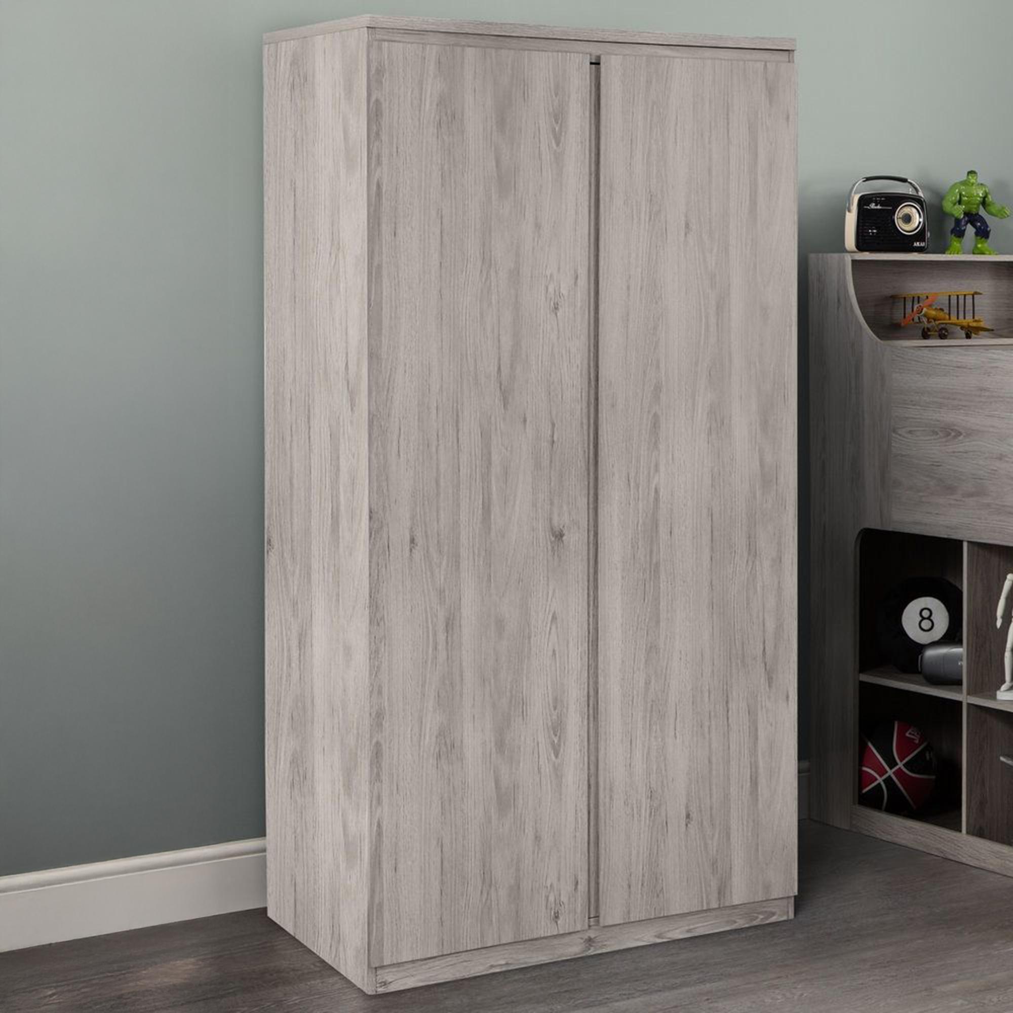 Jupiter Grey Oak Wardrobe - 2 Door