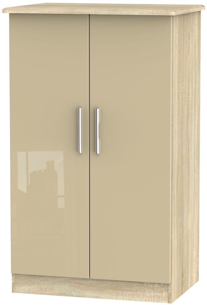 Knightsbridge Wardrobe - Midi - Mushroom and Oak