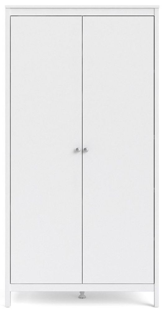 Madrid Wardrobe - 2 Door - White