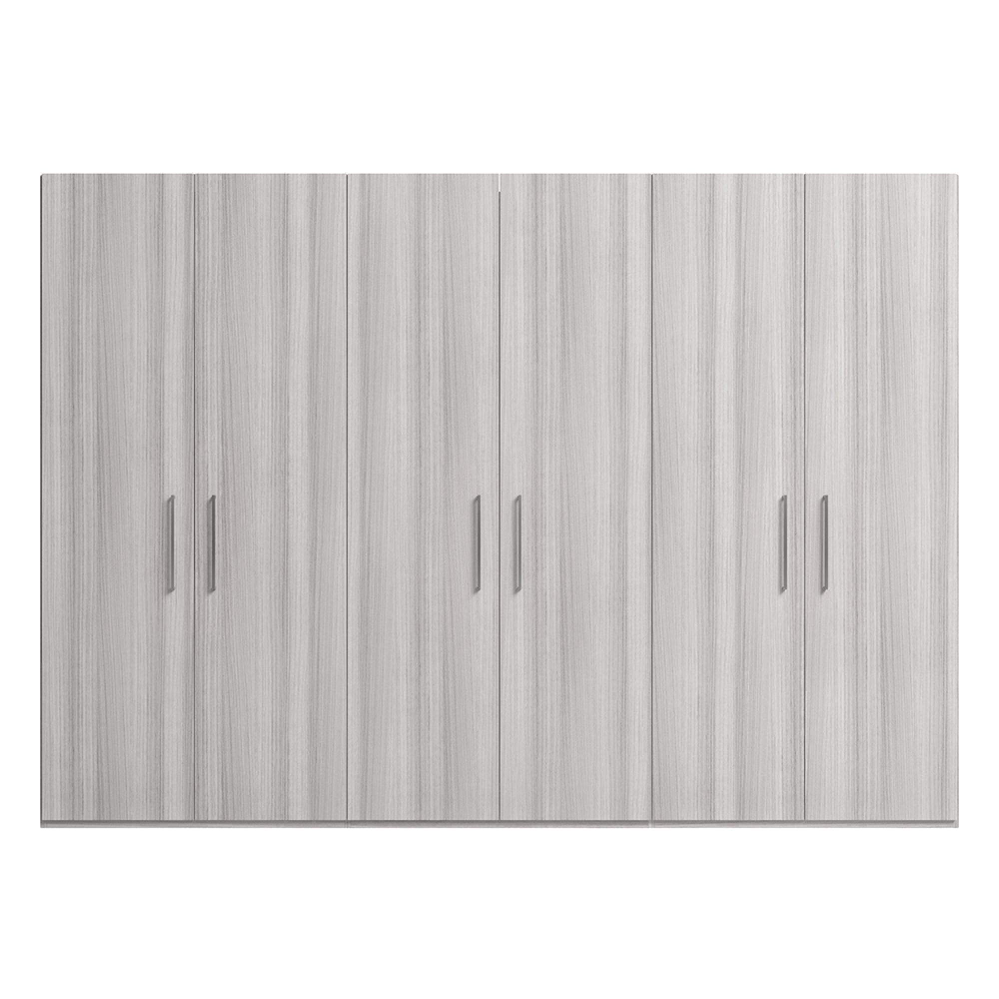 Mia Wardrobe - 6 Door - Grey