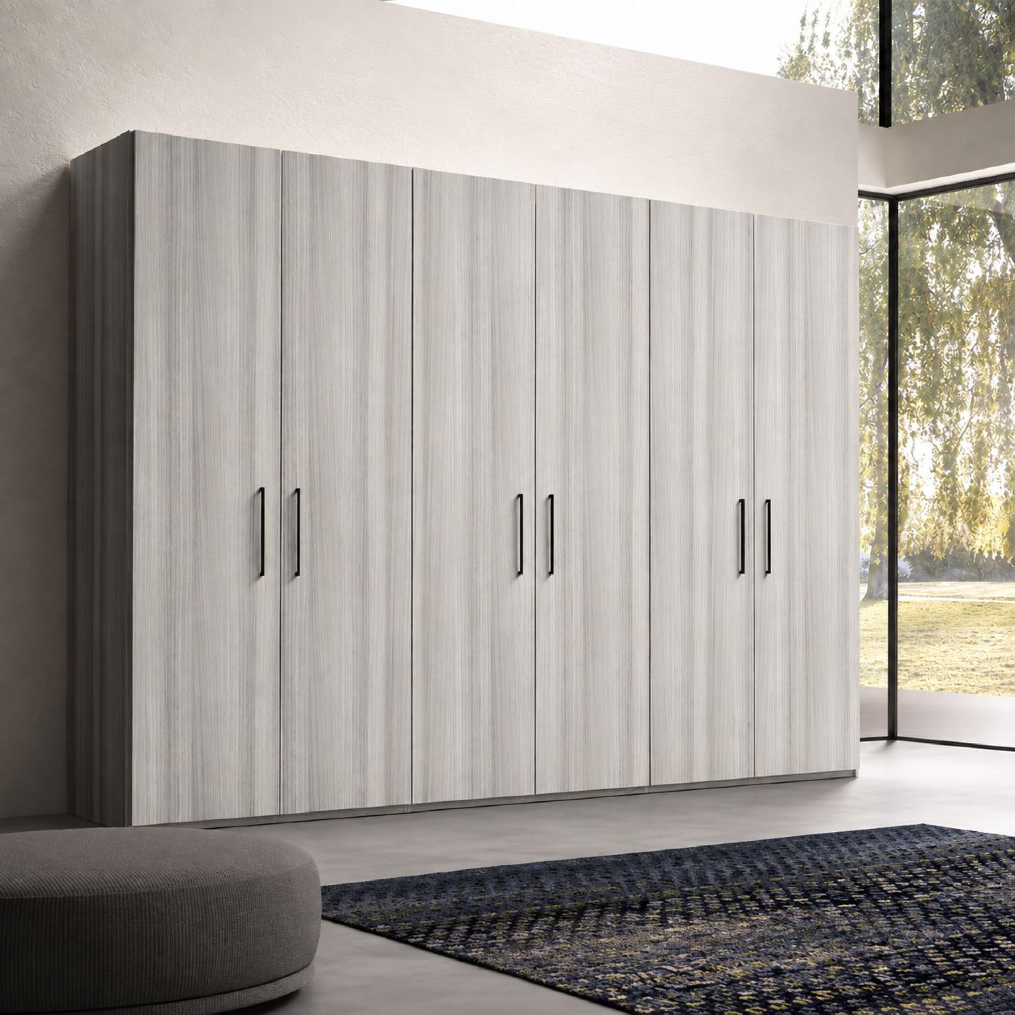 Mia Wardrobe - 6 Door - Grey