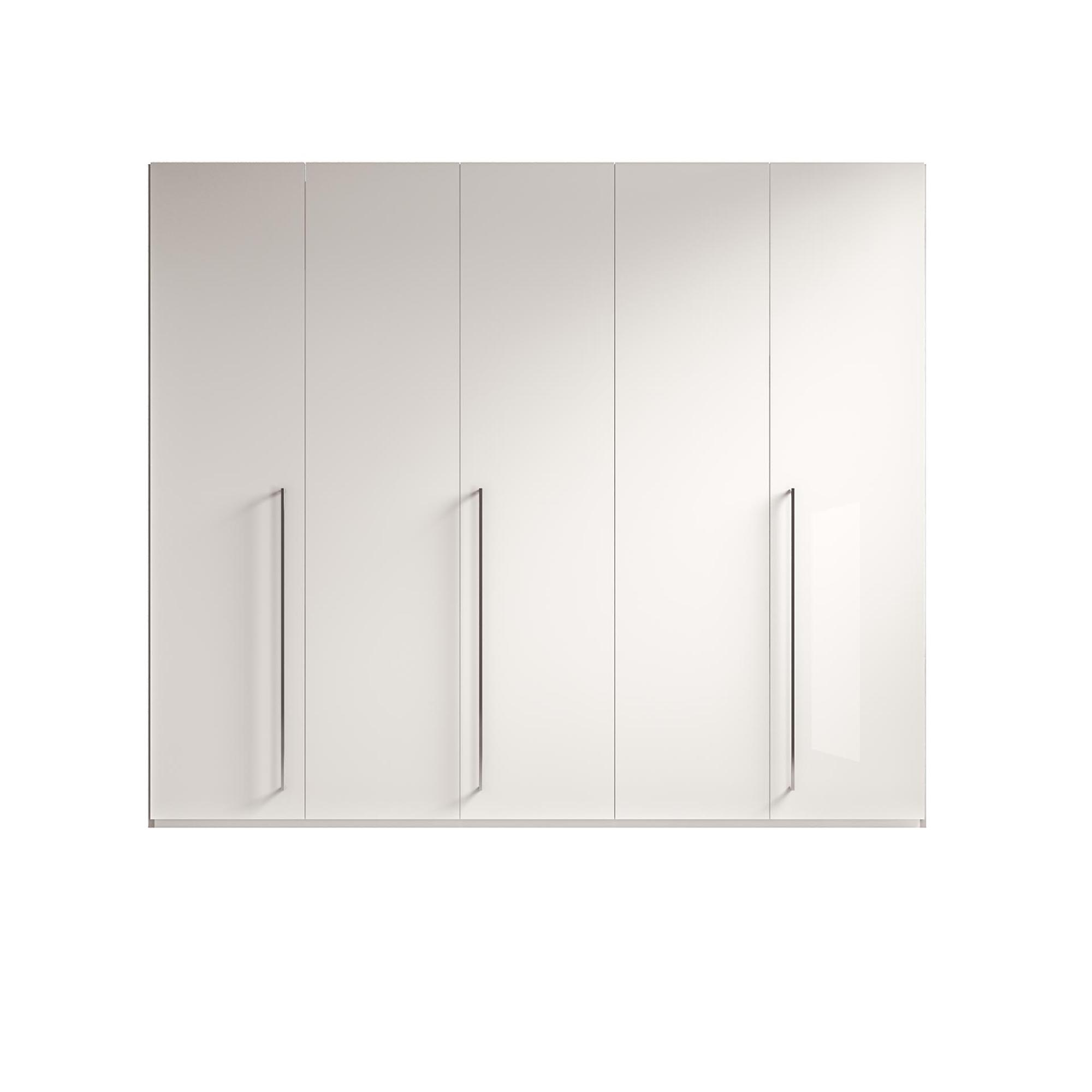 Modern Treviso Wardrobe - 5 Door - Grey