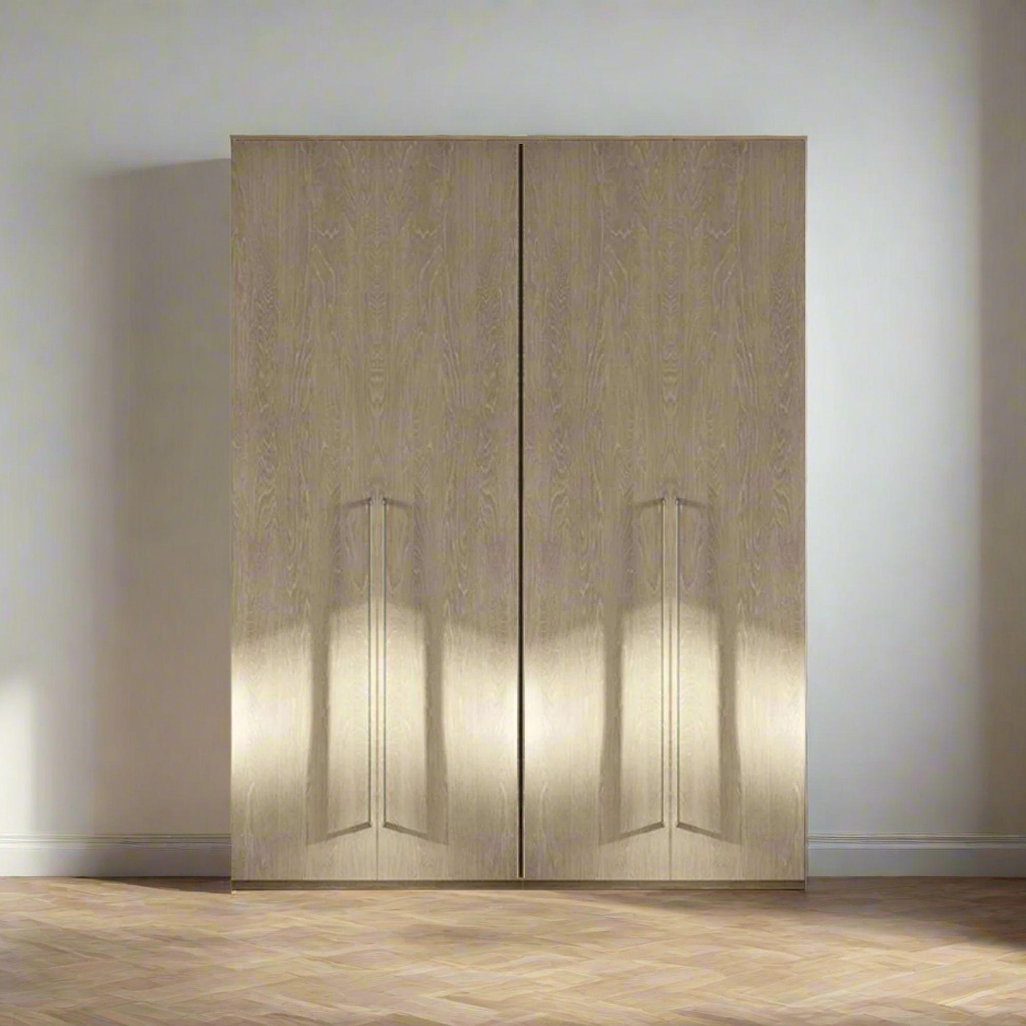 Denali Wardrobe - 4 Door - Sand Birch