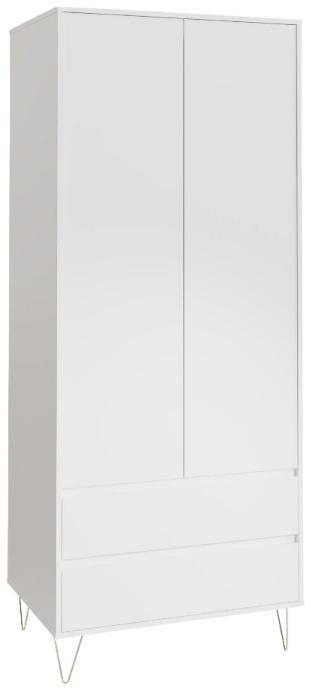 Montour Wardrobe - 2 Door - 2 Drawer - White