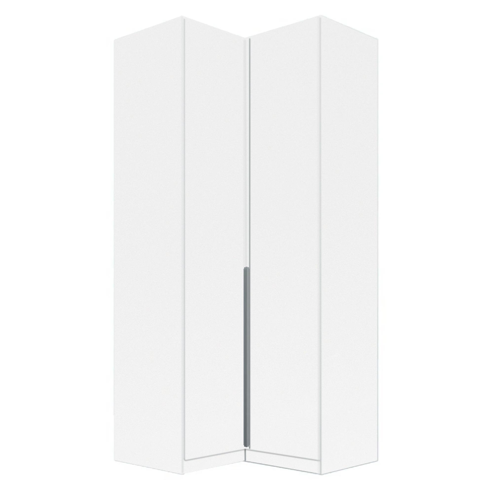 Alabama Wardrobe - 100cm - 2 Door Corner - Alpine White