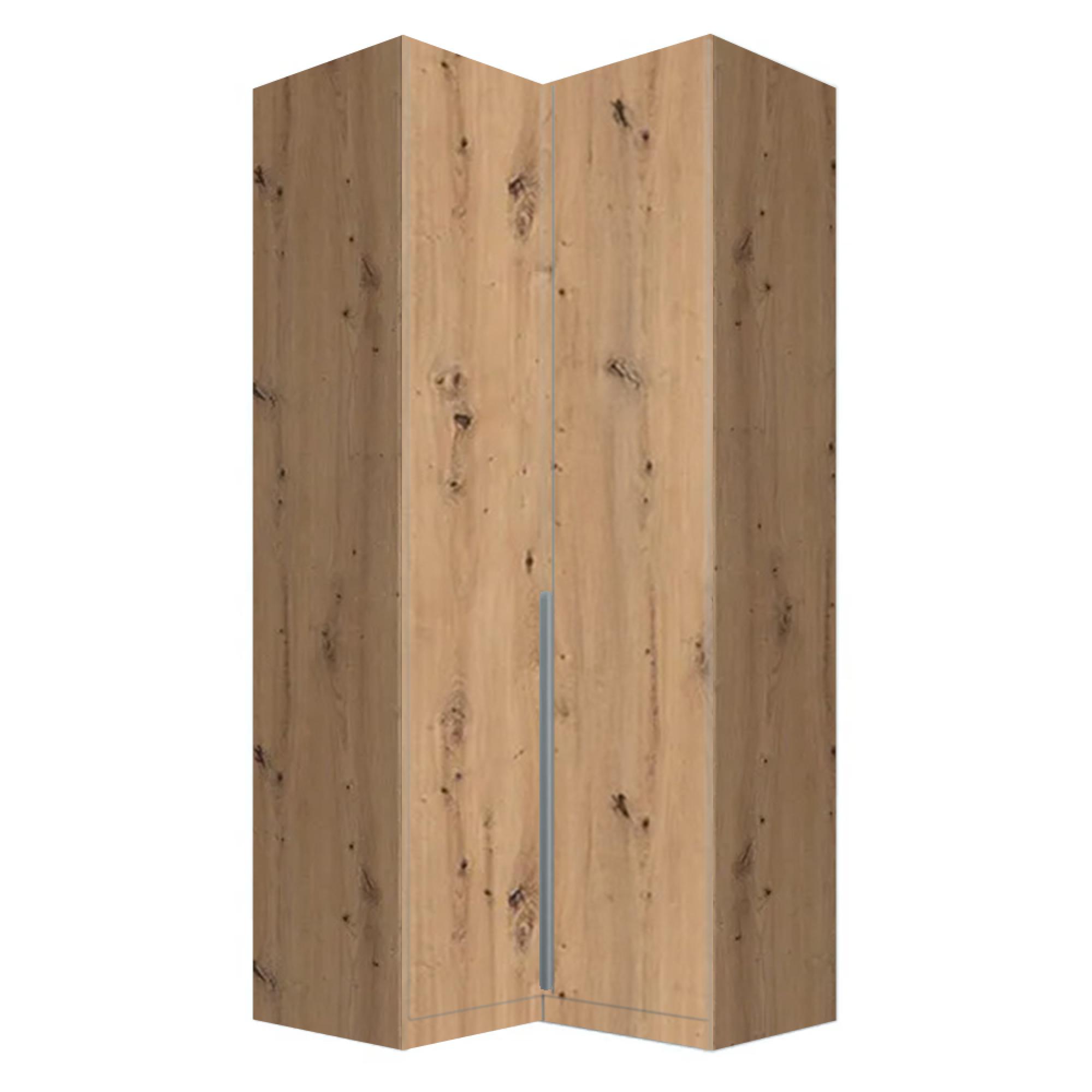 Alabama Wardrobe - 100cm - 2 Door Corner - Artisan Oak