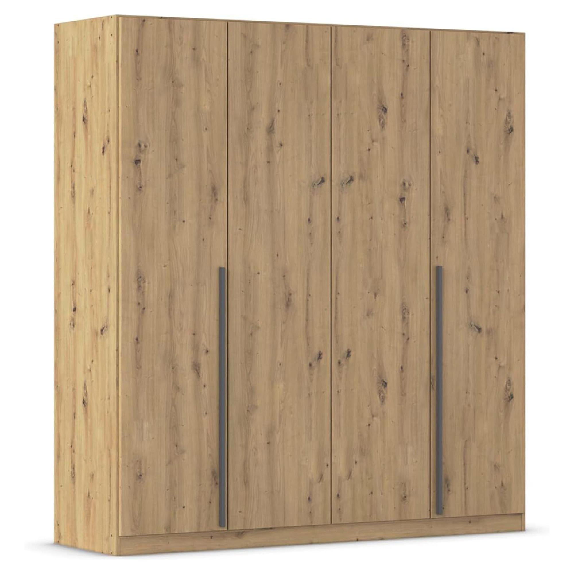 Alba Wardrobe - 181cm - 4 Door - Artisan Oak