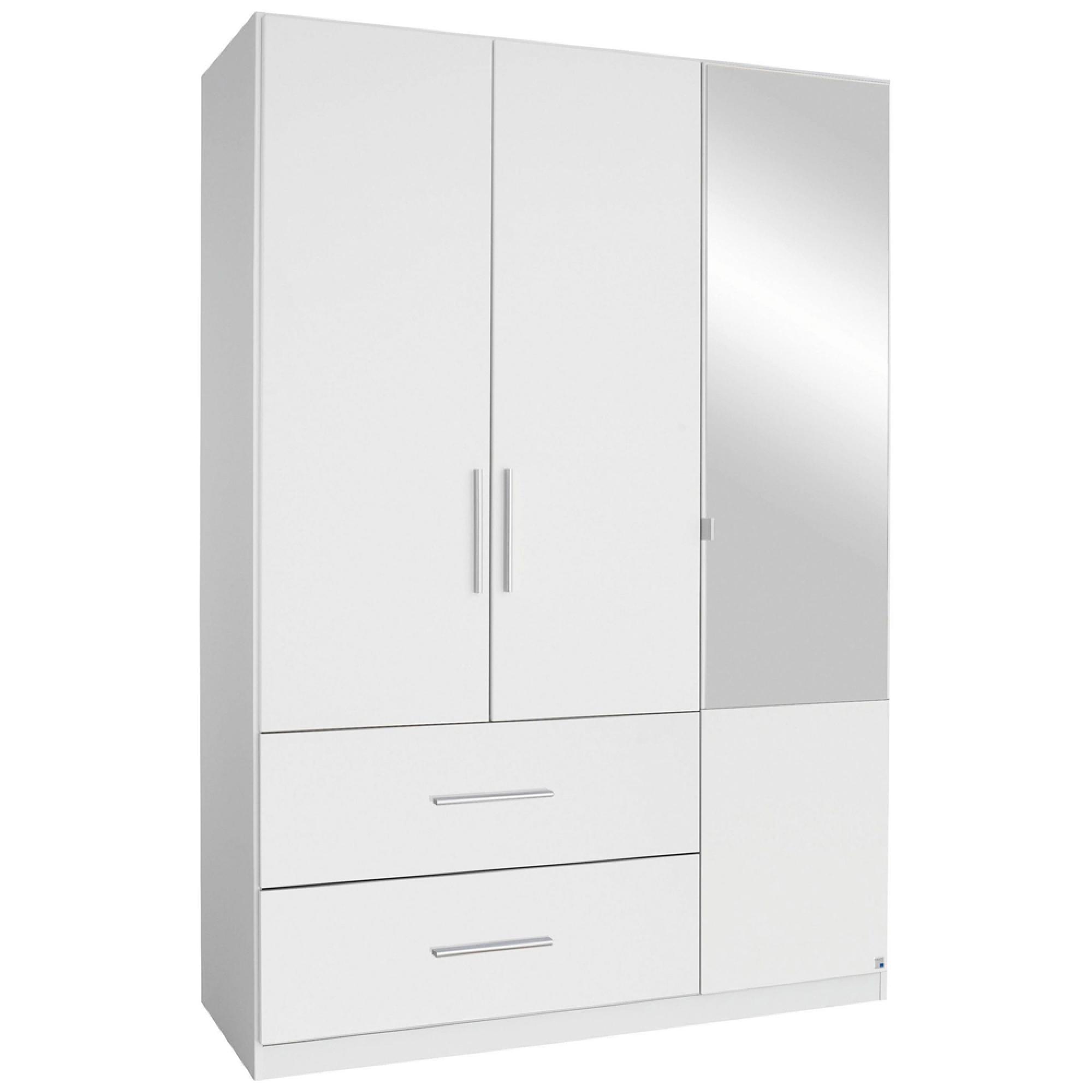 Alvor Wardrobe - 136cm - 3 Door - Combi - Alpine White