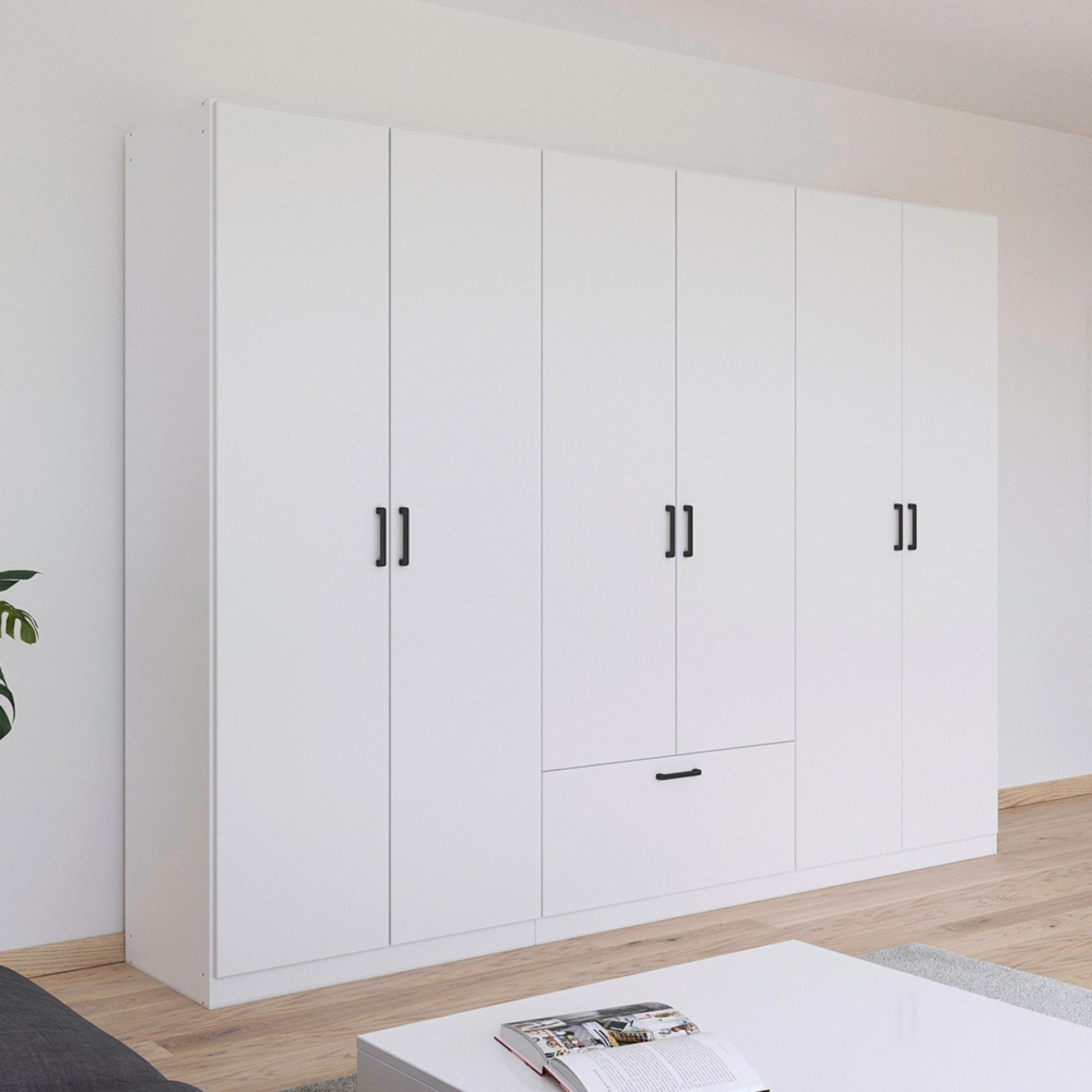 Bari Wardrobe - 271cm - 6 Door - Alpine White