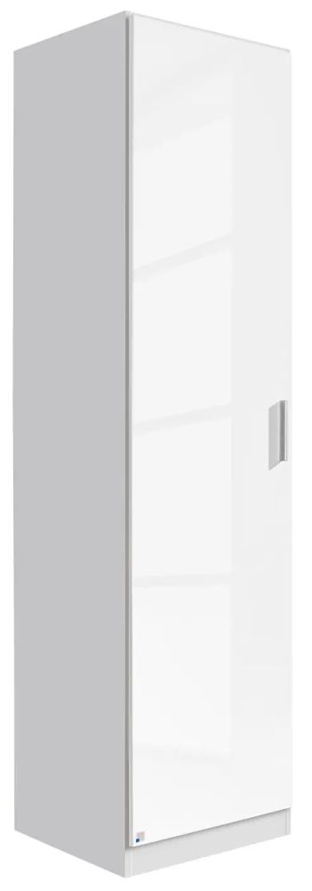 Celle Wardrobe - 47cm - White Gloss - LH Door
