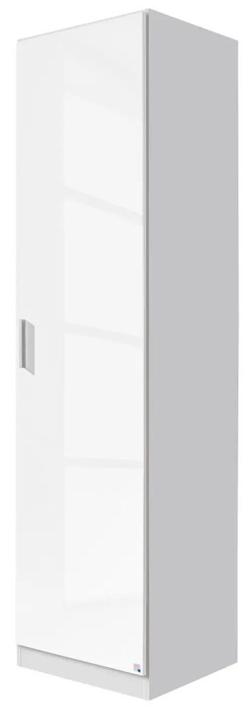 Celle Wardrobe - 47cm - White Gloss - RH Door