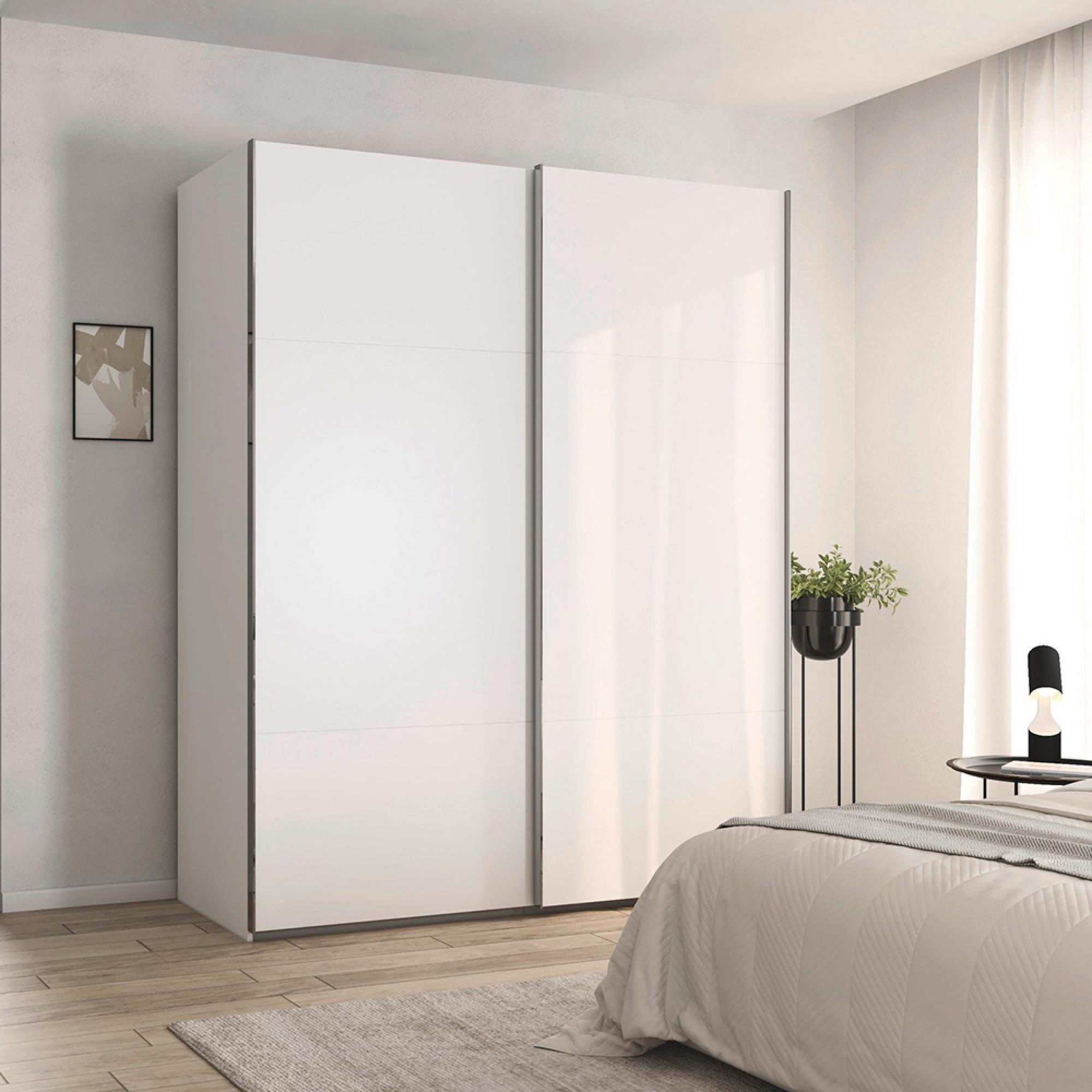 Contido Sliding Wardrobe - 181cm - 2 Door - with Extras - Alpine White