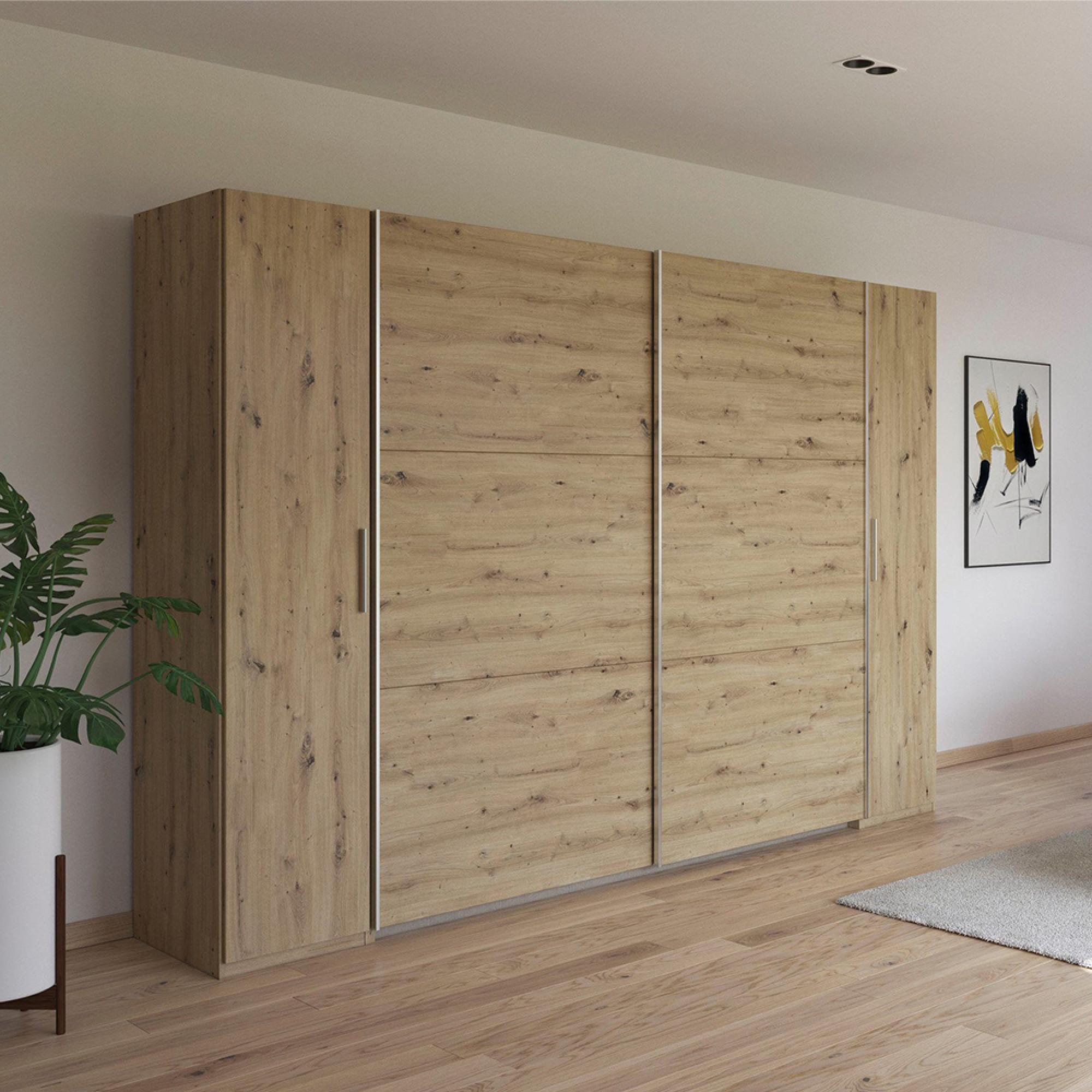 Kronach Wardrobe - 311cm - 4 Door - Artisan Oak