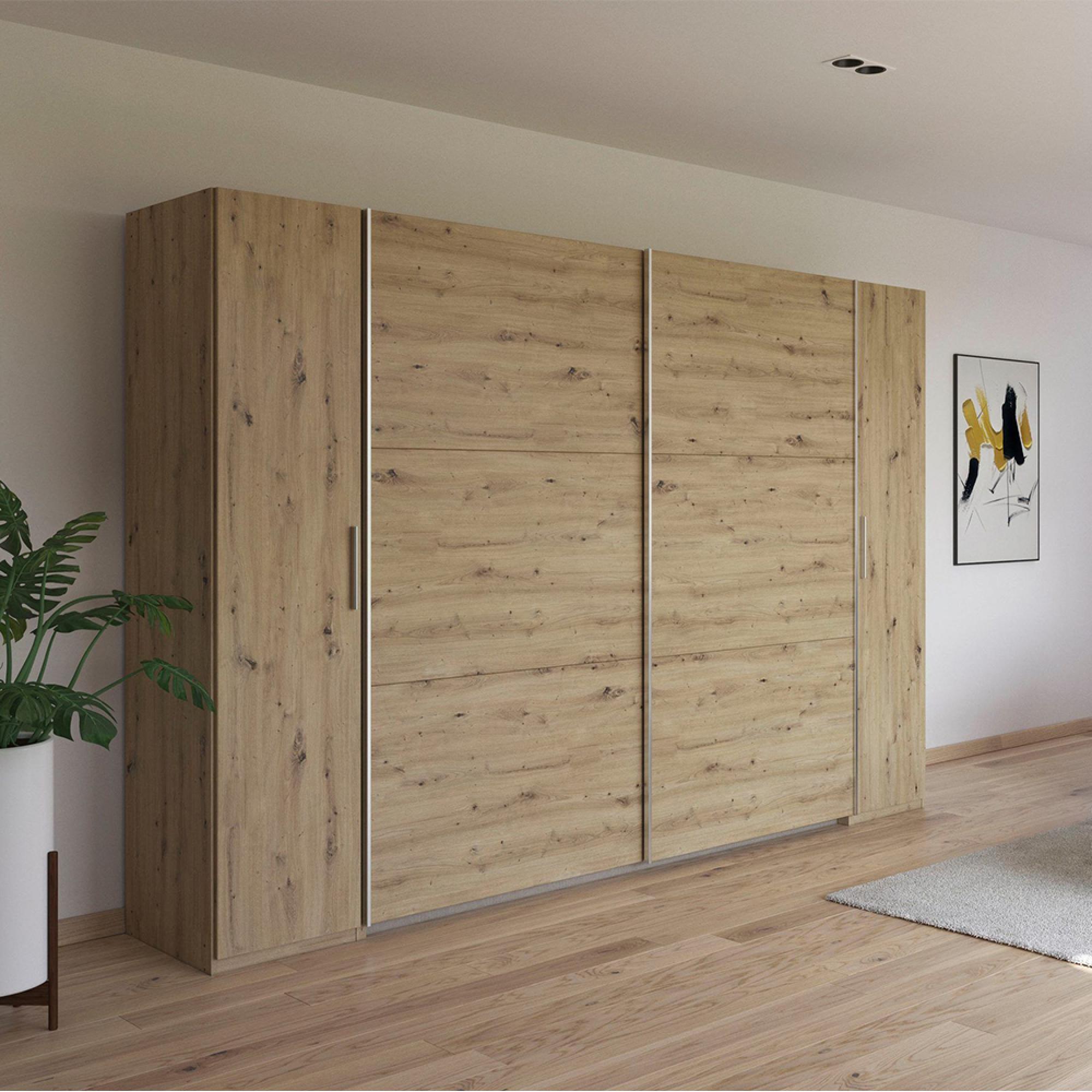Kronach Wardrobe - 354cm - 4 Door - Artisan Oak