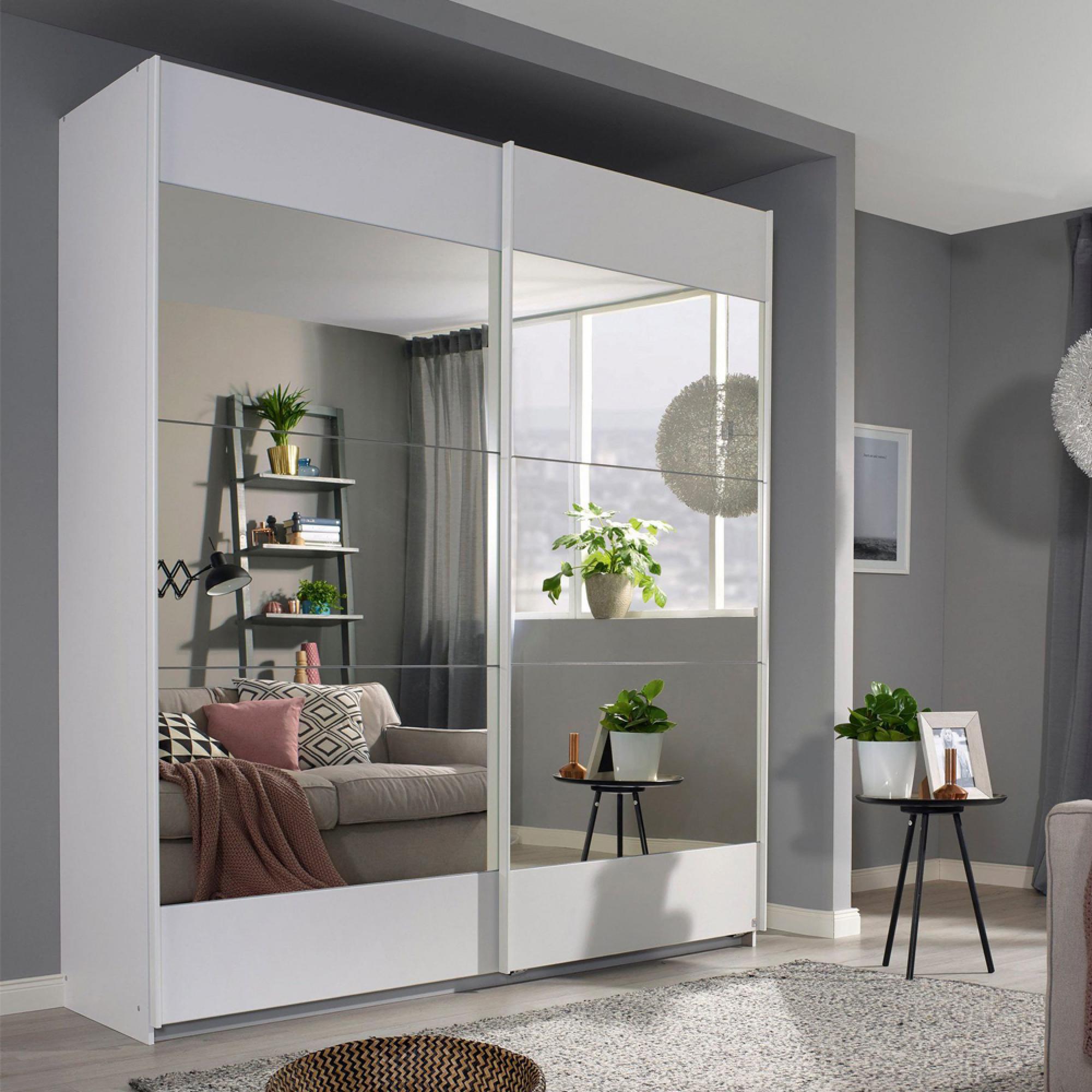 Malibu Sliding Wardrobe - 181cm - 2 Door - Alpine White