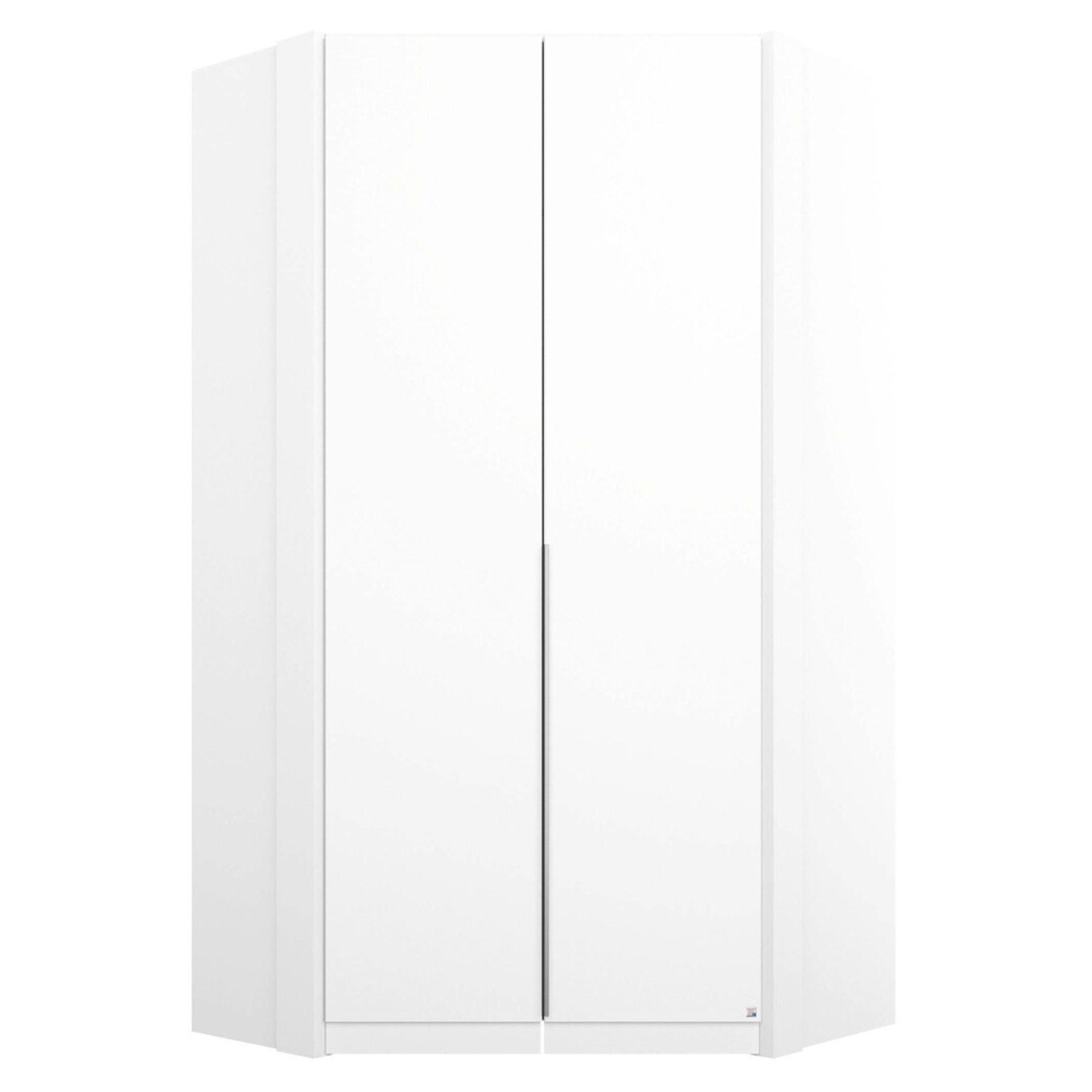 Memphis Wardrobe - 119cm - 2 Door Corner - Alpine White