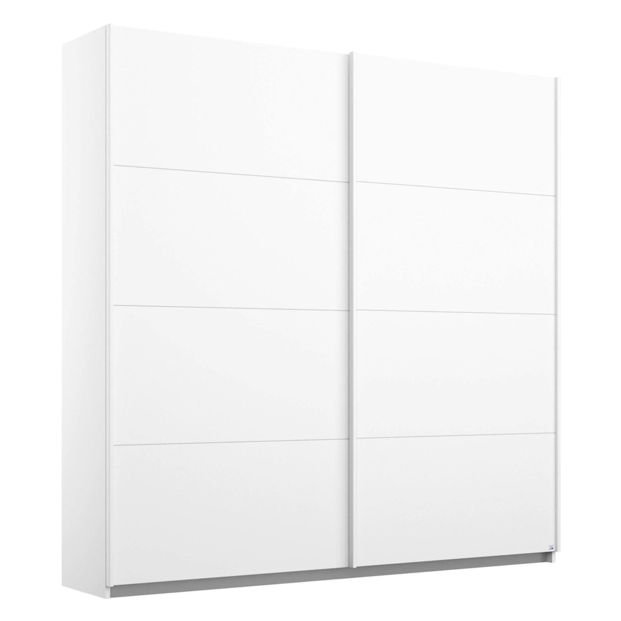 Memphis Sliding Wardrobe - 181cm - 2 Door - Alpine White