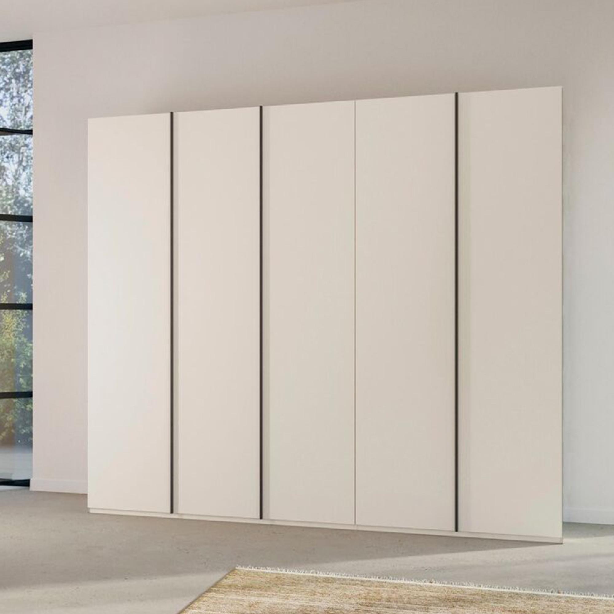 Skat Meridian Wardrobe - 251cm - 5 Door - Alpine White