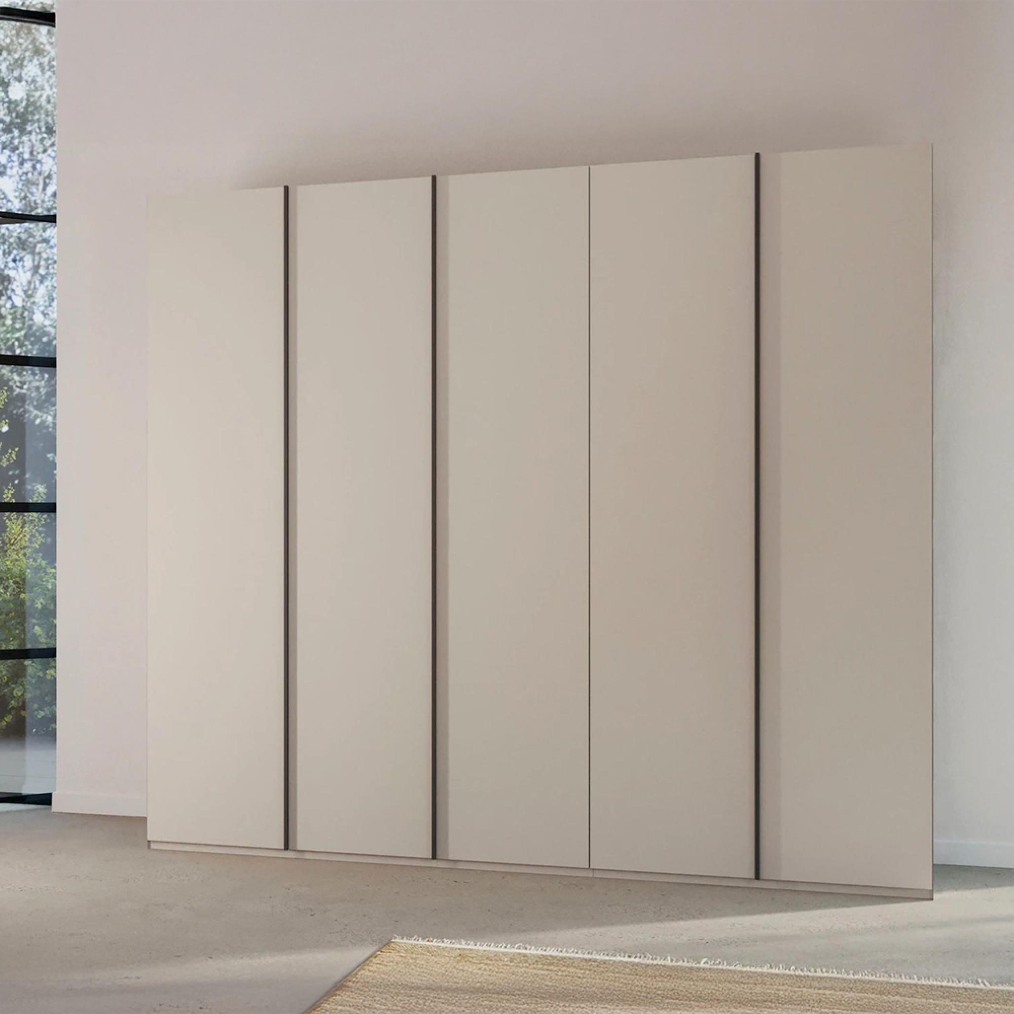 Skat Meridian Wardrobe - 251cm - 5 Door - Silk Grey