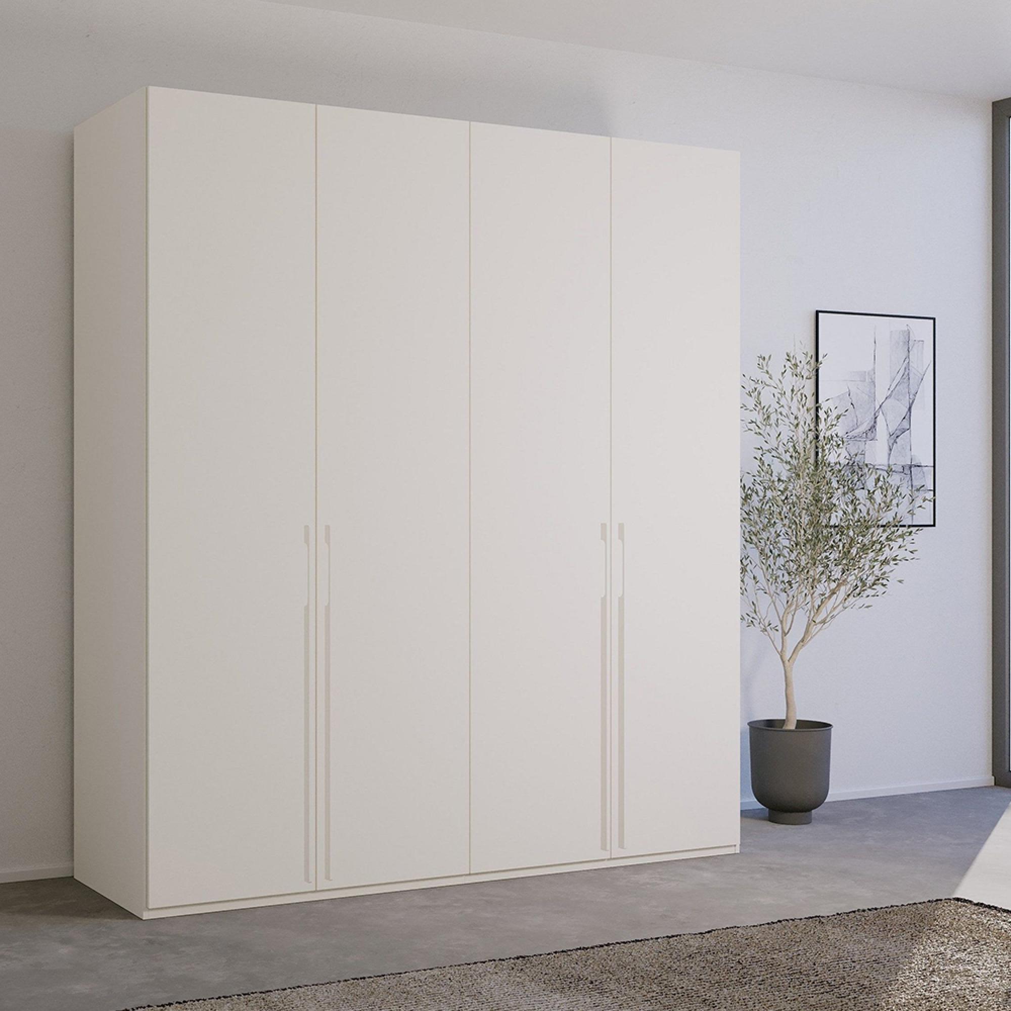 Skat Pure Wardrobe - 201cm - 4 Door - Alpine White
