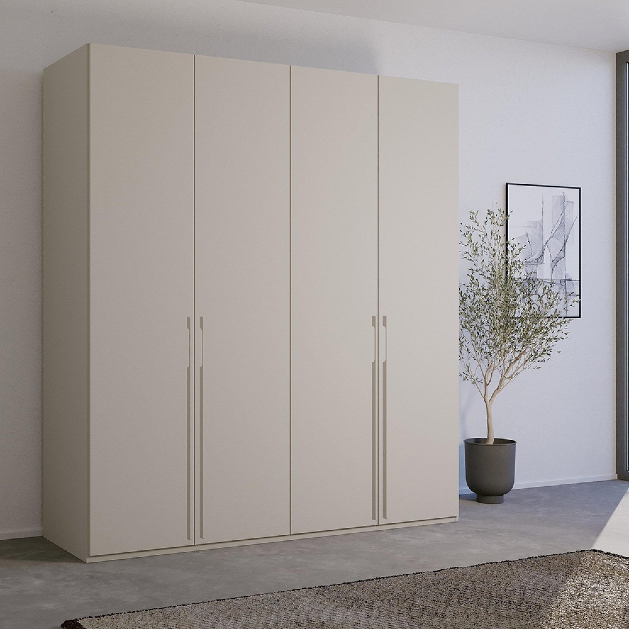 Skat Pure Wardrobe - 201cm - 4 Door - Silk Grey