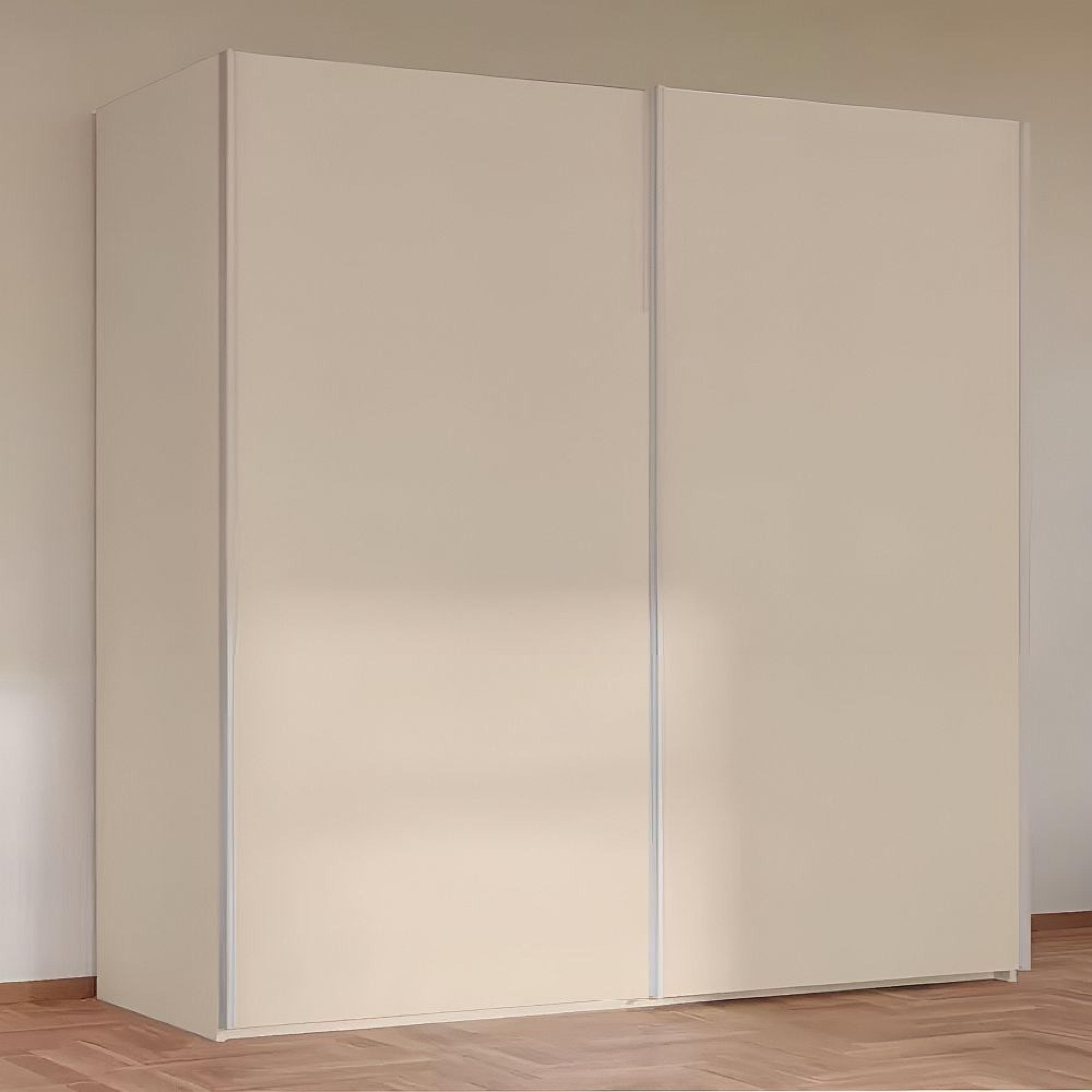 Taro Sliding Wardrobe - 201cm - 2 Door - Champagne