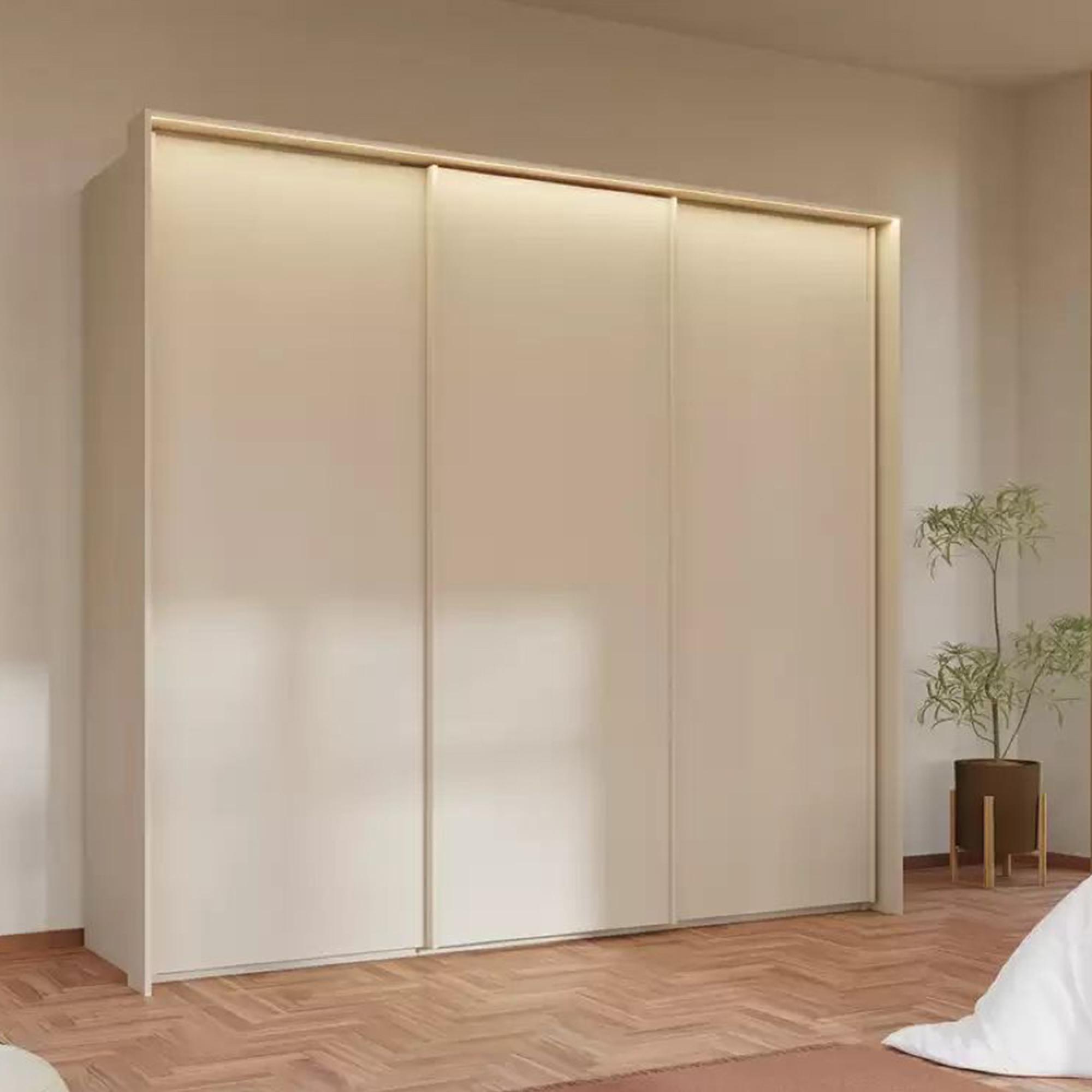 Taro Sliding Wardrobe - 242cm - 3 Door - Champagne