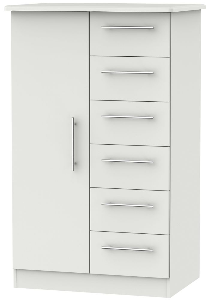Sherwood Midi Wardrobe - 1 Door - Grey
