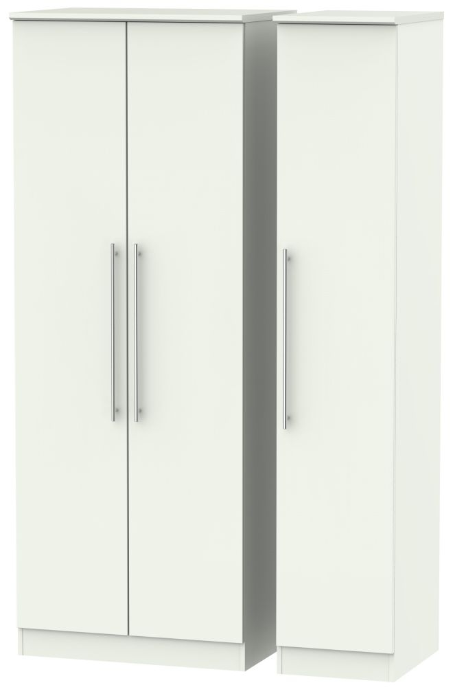 Sherwood Triple Wardrobe - 3 Door - Tall - Porcelain