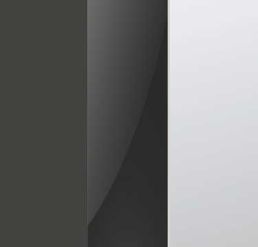 Graphite Carcase with Basalt Glass and Mirror Front A226B